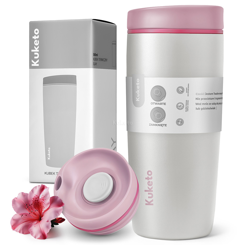 E-shop Kuketo – Große 580 ml Edelstahl-Vakuum-Thermobecher, Auslaufsicherer Kaffee- und Teebecher für Auto, Büro, Schule und Reisen, Lang anhaltende
