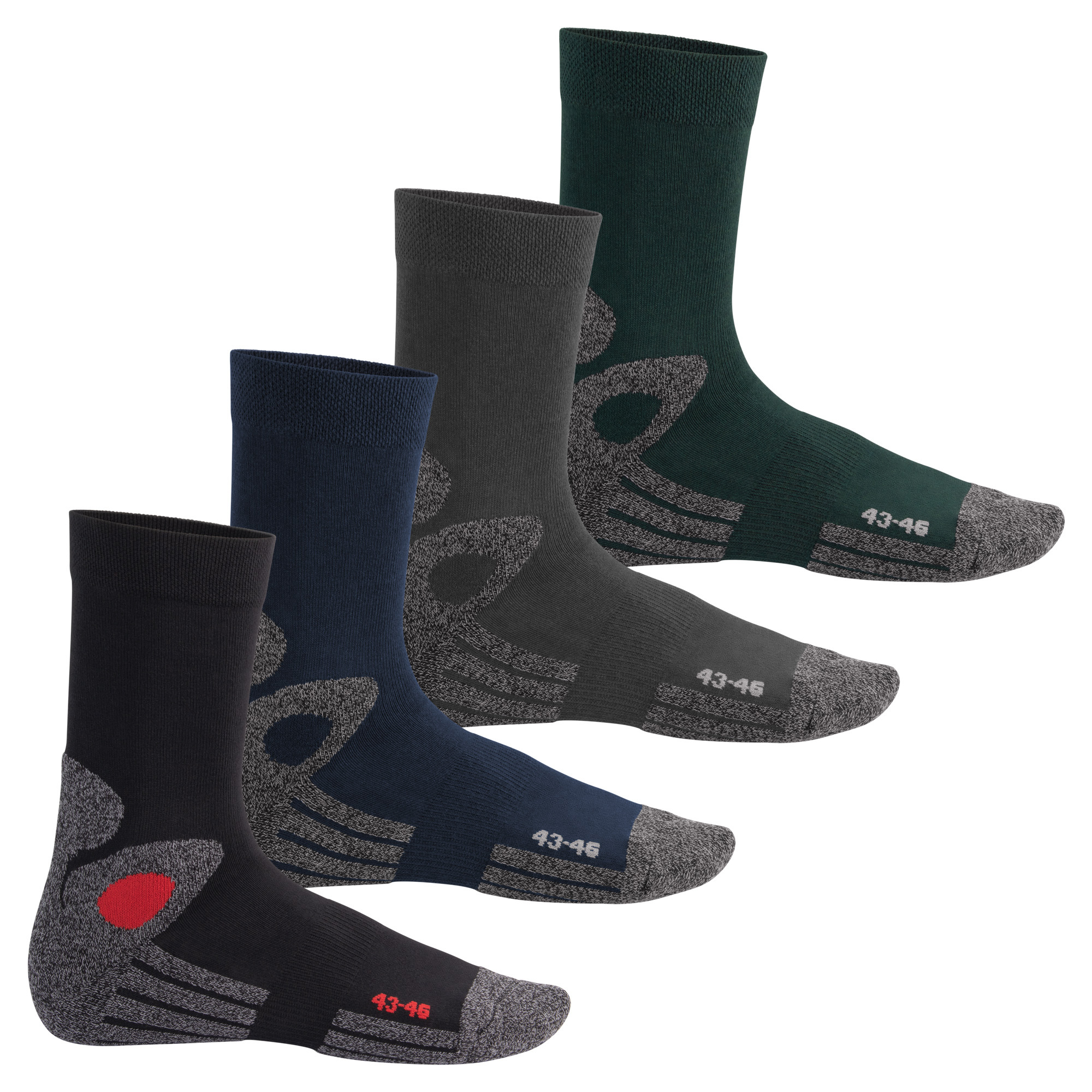 4 Pairs Of Unisex Functional Socks - Hiking, Sports, Work - Breathable