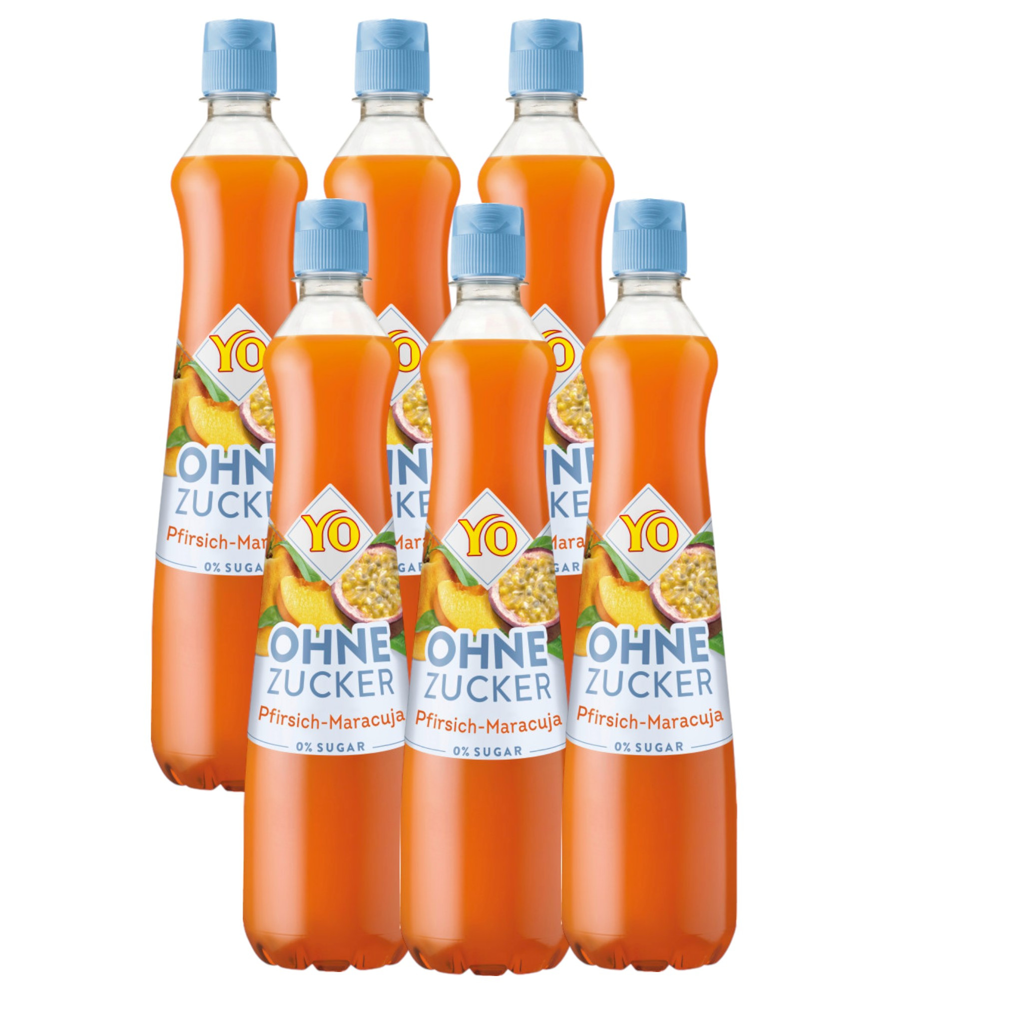 Image of Yo Peach-passionfruit Syrup 0% Sugar 700ml (6-pack)