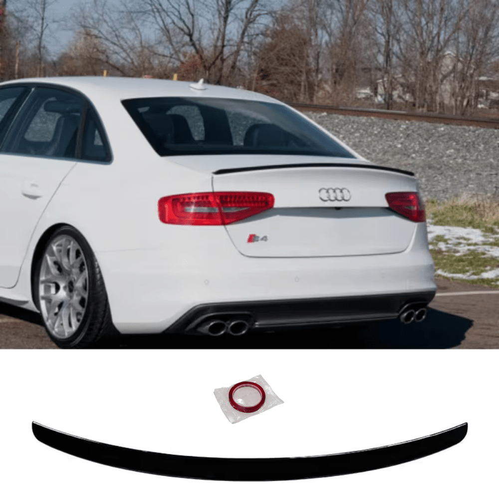 Image of For A4 (b8) S4 Style Rear Spoiler 2013-2016 Abs Plastic | Performance Look Trunk Lip Accessory