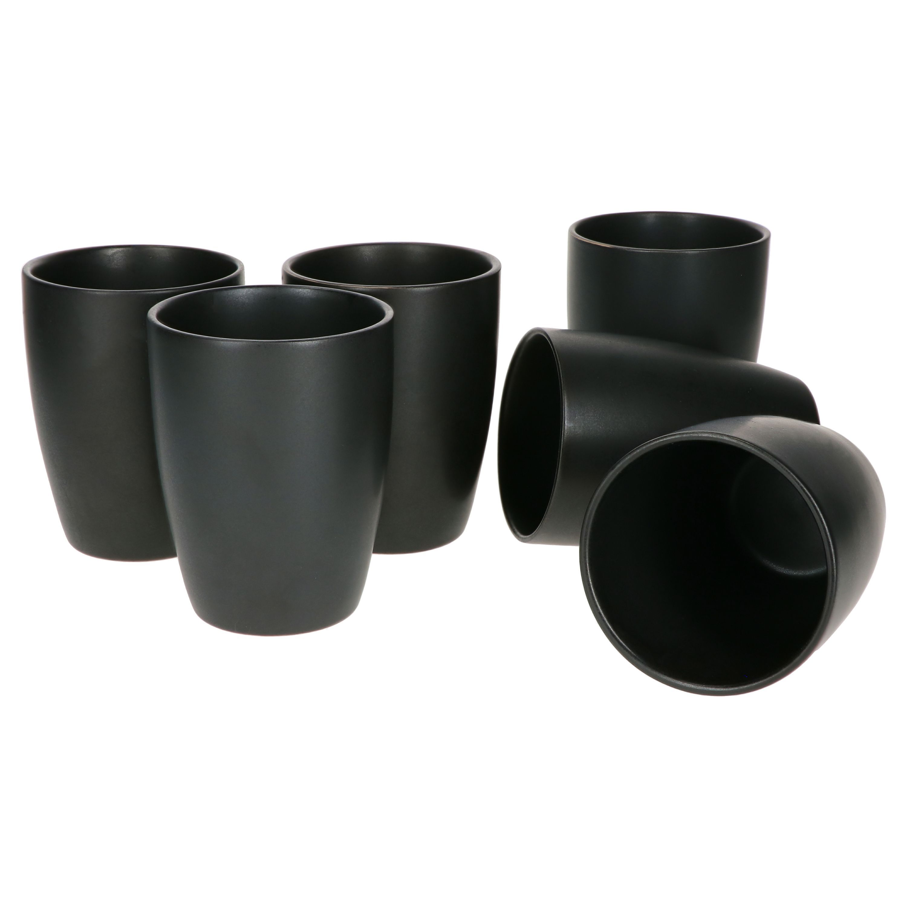 TEMU Mambocat 6-piece Set Of Coffee Mugs, Leopard Panther Black