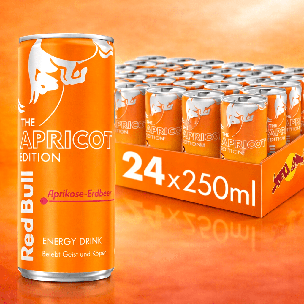 Red Bull Apricot Edition Apricot-strawberry 24x250ml (including Deposit)