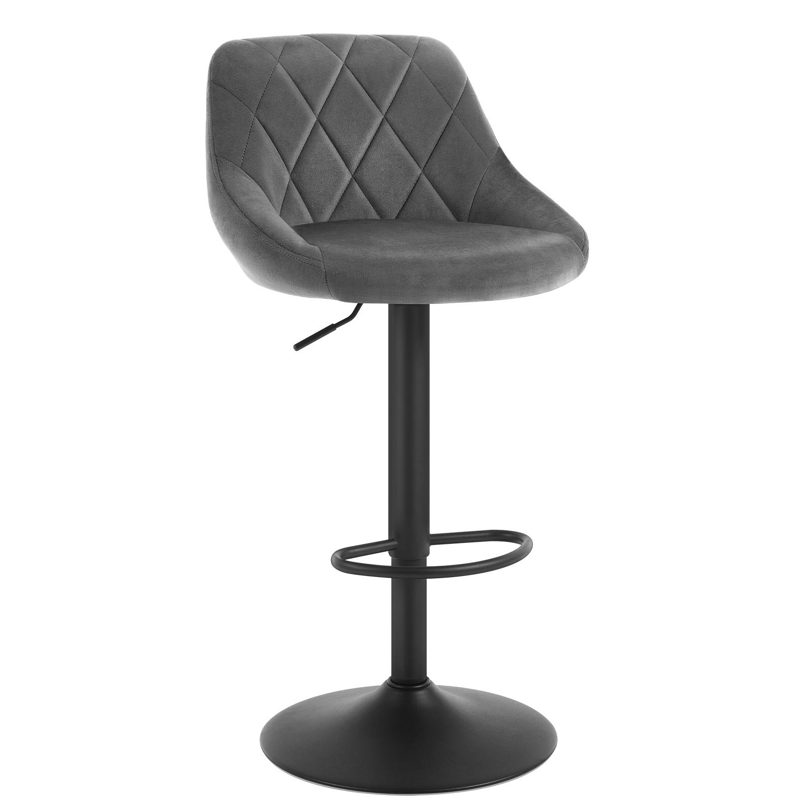 Bar Stools, Height Adjustable, Chair, Bistro Stools With Footrest, Stylish Minimalist Bar Stools Stools,velvet Seat For Bar, Counter, Kitchen