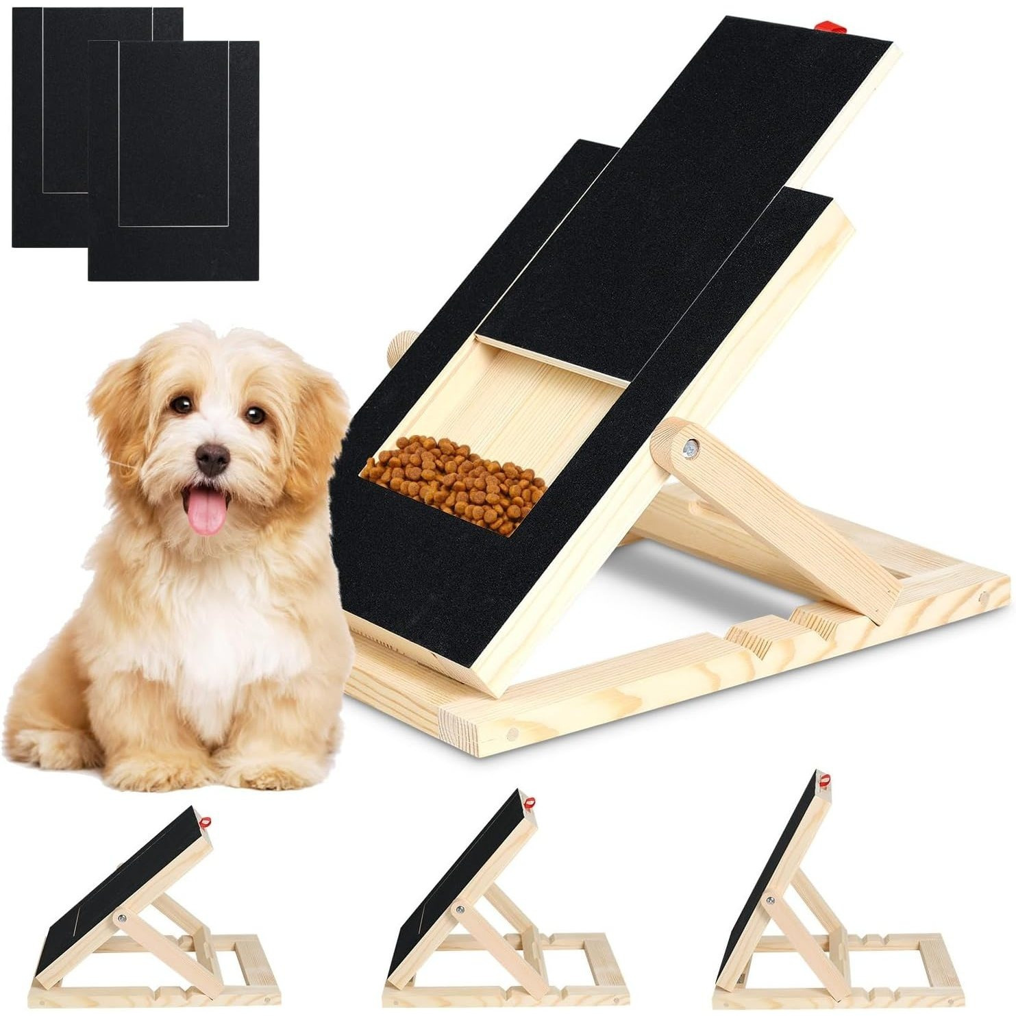 E-shop Kratzbrett für Hunde mit Leckerli Schublade für Hunde, Multifunktional Kratzbrett für Nägel für Krallen Trimmwerkzeug für Einfache Nagelpflege