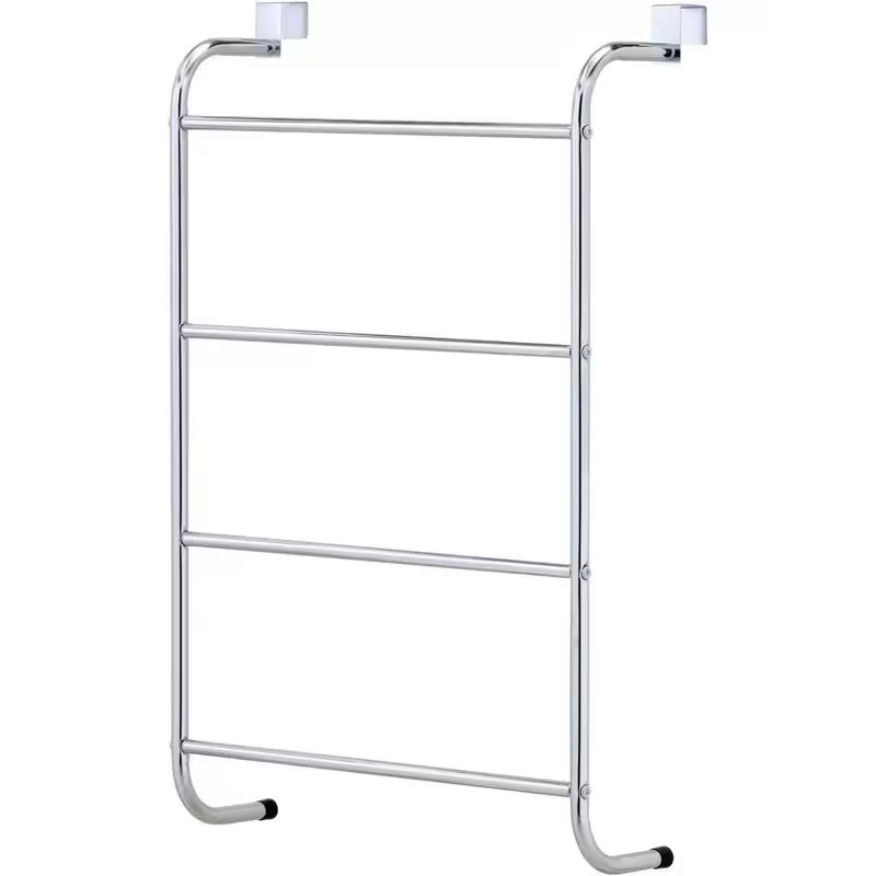 TEMU Over-the-door 4-tier Towel Rack – For Hanging, Stainless Steel Towel Rail Holder With 4 Bars For Bathroom, Kitchen & Garage – W46.5cm X D16cm X