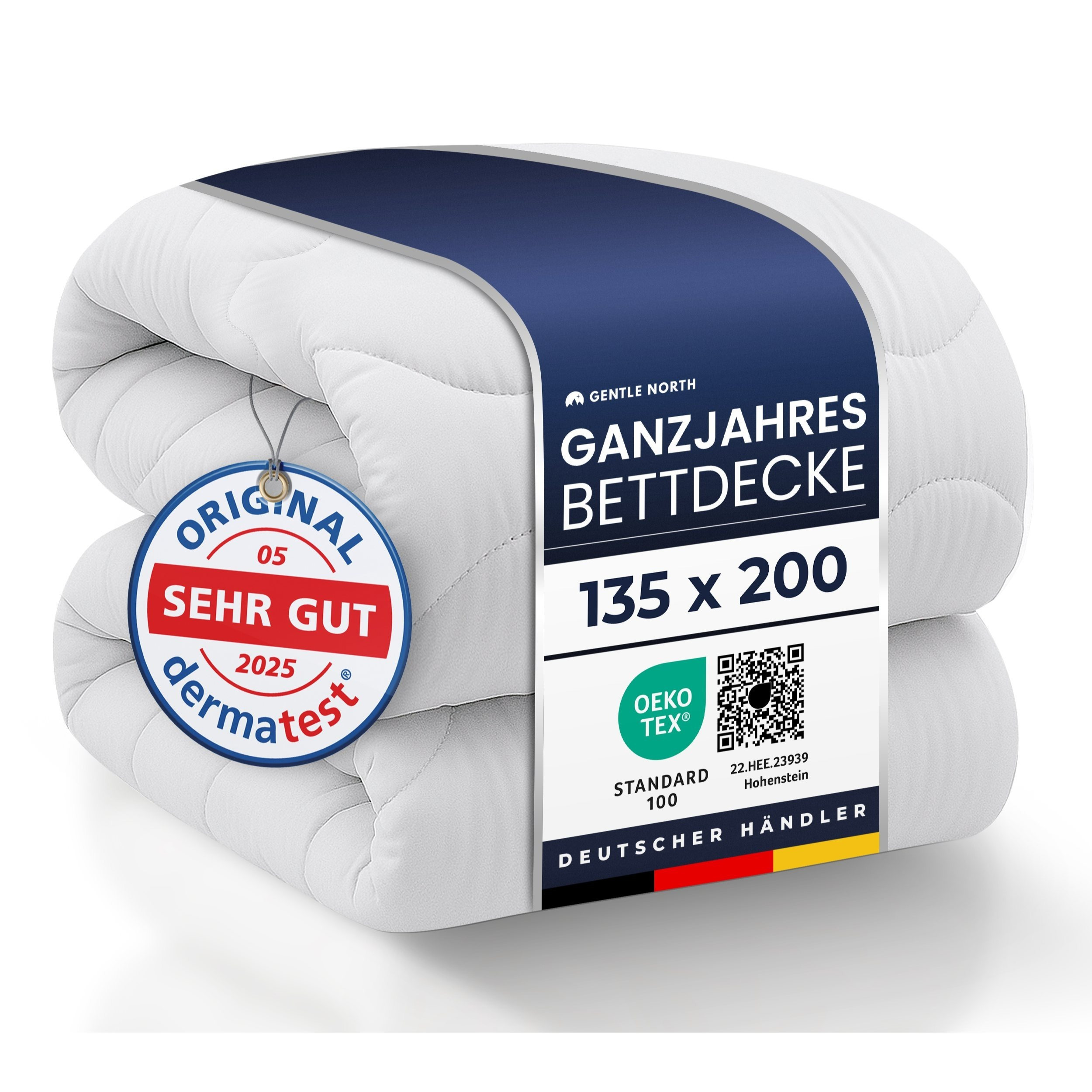 Gentle North Duvet As A Sleeping Blanket - Quilt Suitable For Allergy Sufferers - Soft Quilted Blanket - Extra Plush & Washable At 60° In 135x200 I 155x220 I 180x200 I 200x200 I 220x200 I 240x220
