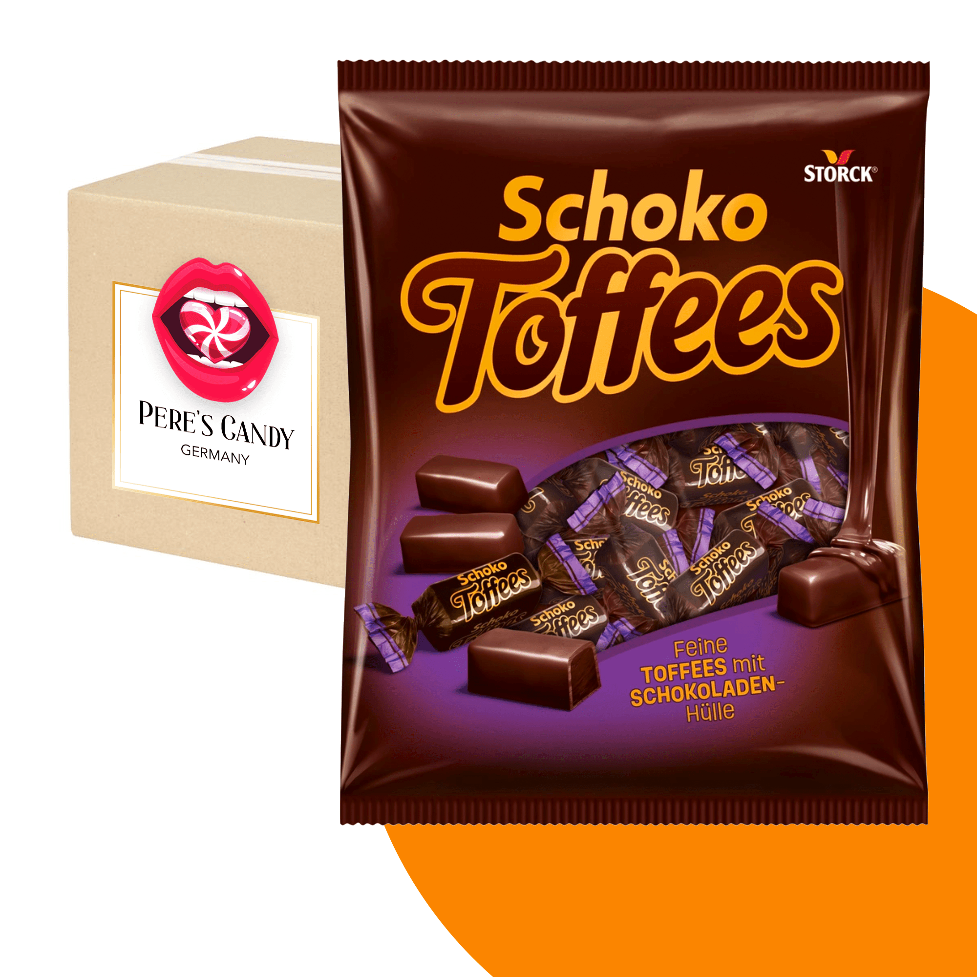 2-pack Storck Chocolate Toffee Suckers 650g