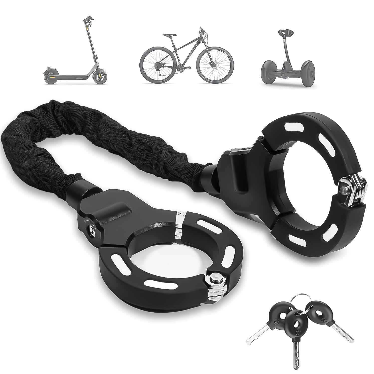 TEMU Electric scooter lock, E Scooter Schloss, schloss für e scooter, Handschellenschloss handschellenschloss，Fahrradschloss, ss für den E Scooter,