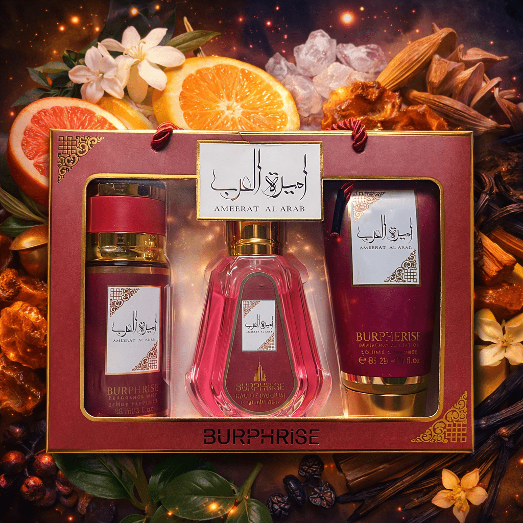 Women's Gift Set – Oriental Floral Perfume | Edp 88ml + Spray 50ml + Perfumed Cream 88g