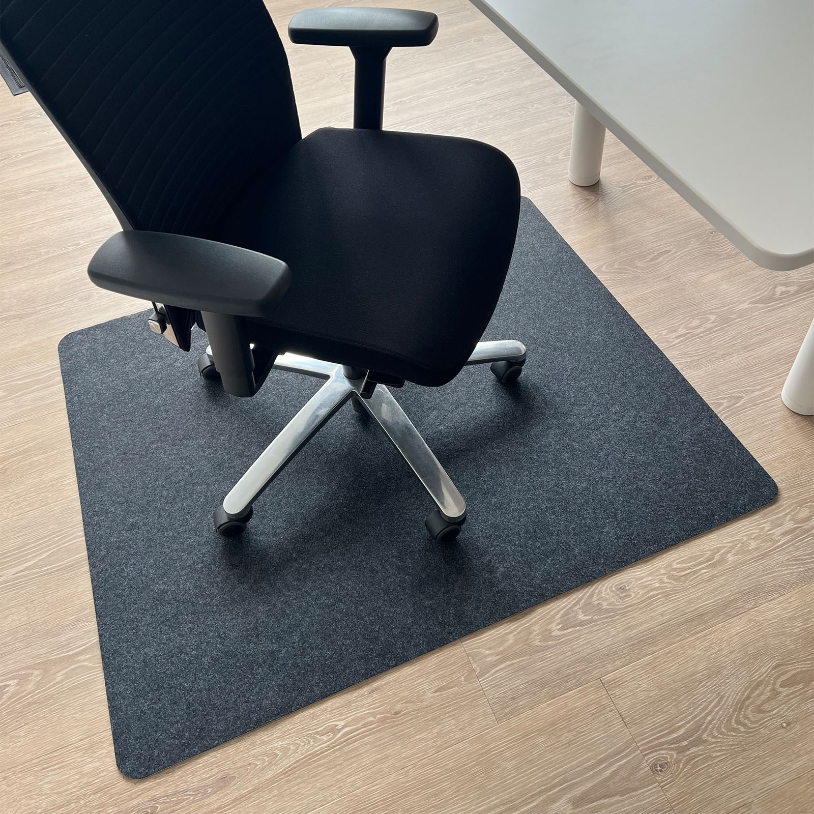 Image of Floor Direct Floor Protection Mat Viking - 100 X 120 Cm - Office Chair Mat Made Of Polyester - Floor Protection For Laminate, , Hard Floors - Colors - Sliding Of Chair Wheels - Efficient Protection