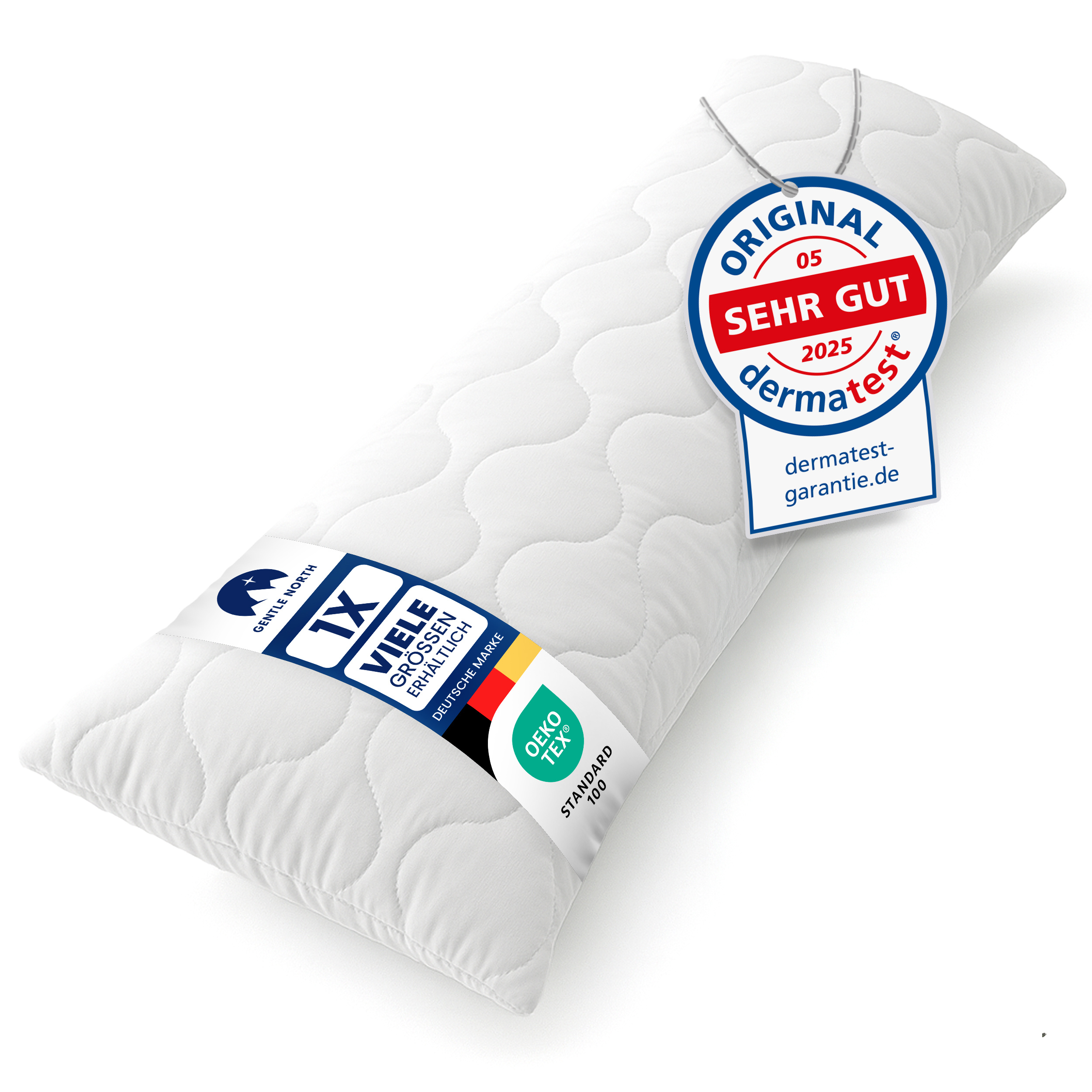 Gentle North High-quality Side Sleeper Pillow 40x145 Cm - Long Pillow For Side Sleepers - Body Pillow - Body Pillow For Adults With Microfiber Filling 40 X 145 Cm Long - Sleep Pillow