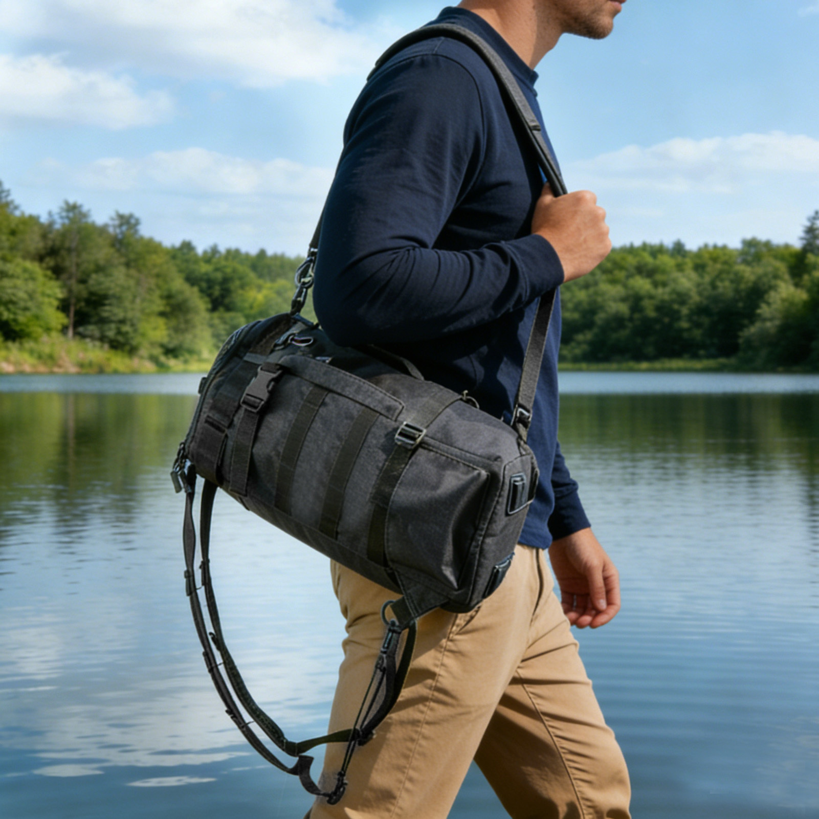 Versatile Outdoor Fishing Backpack for Travel & Picnics