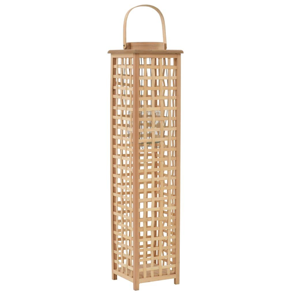 Vidaxl Hanging Bamboo Candle Holder, Brown, Mood Light Decor