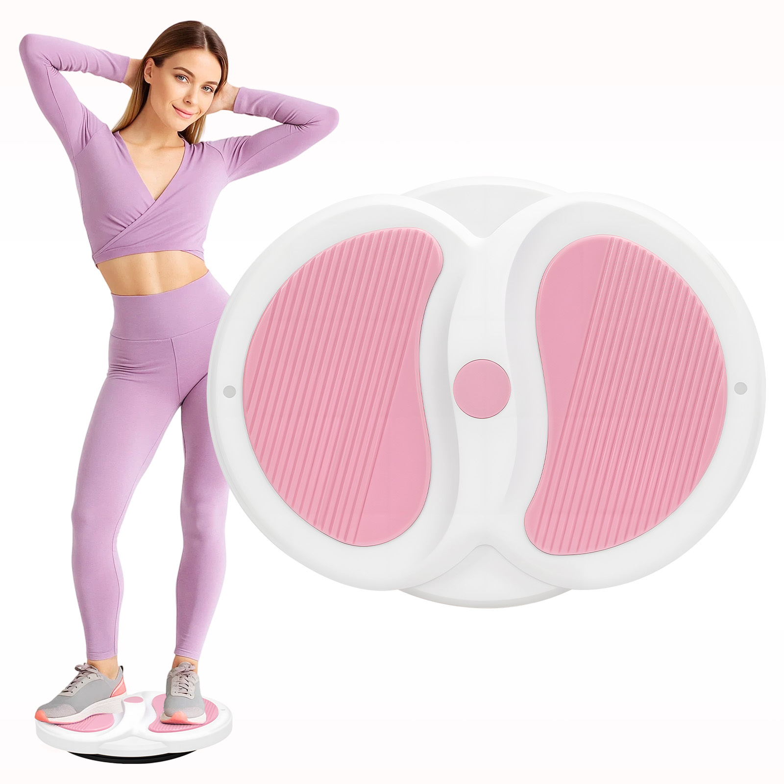 TEMU Weight Capacity Of 350kg, 3d Exercise Yoga Twist Board - Gadget For The Lazy, Allowing You To Tone Your Abdomen While Lying Down. A Must-have