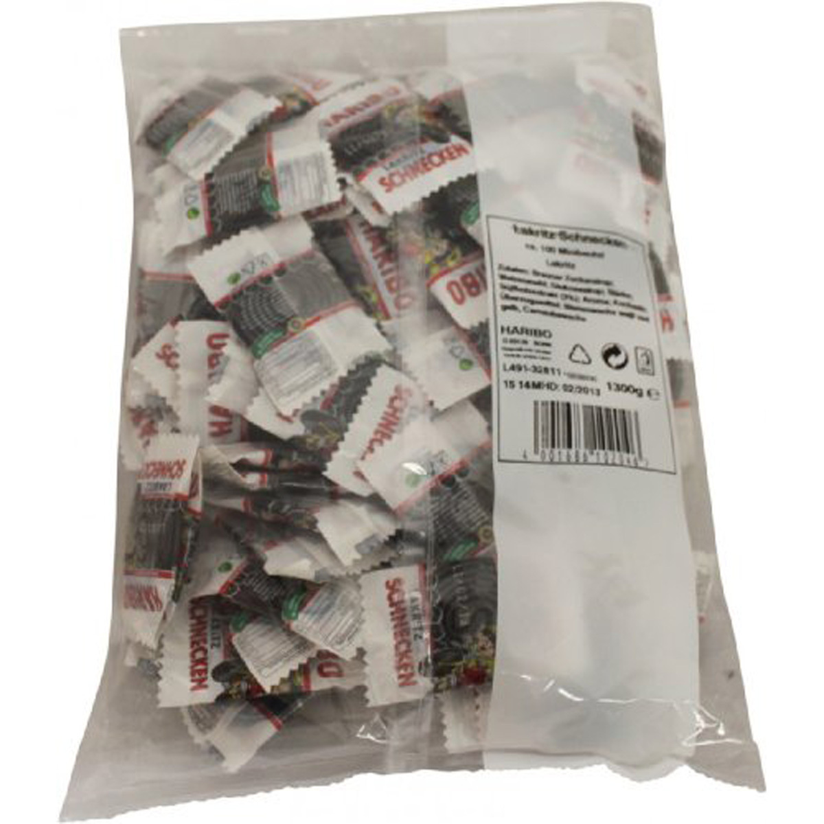 Haribo Licorice Snail Minis Spicy Rolled Ropes 100pcs