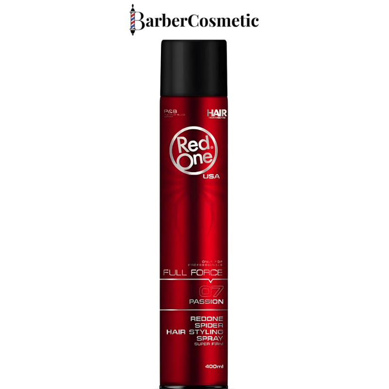 TEMU Laque Spray Coiffant RedOne 07 Passion 400 ml Fixation Forte Maintien Longue Duree Effet Naturel Brillance Legere Tous Types de Cheveux Hommes