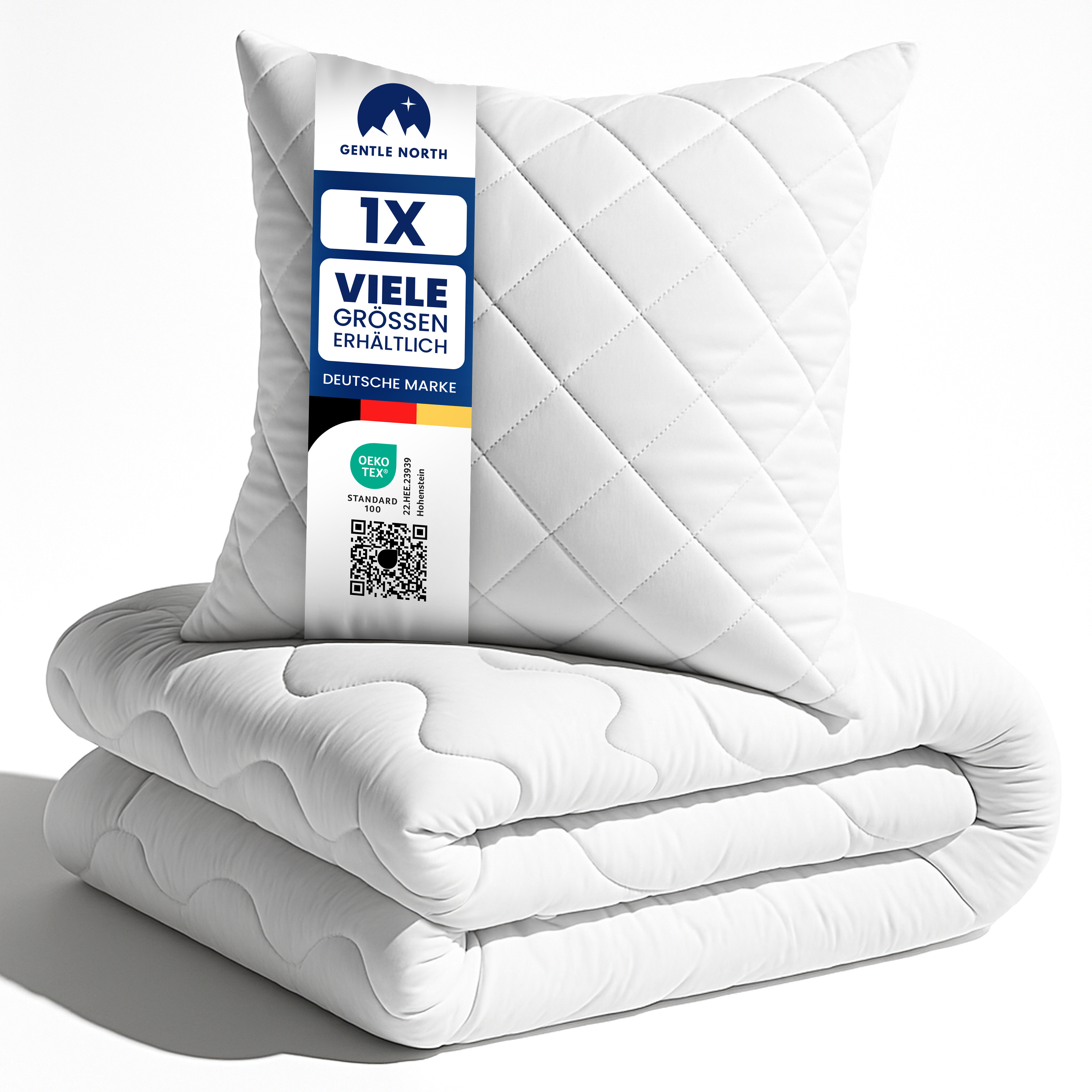 Image of Sleep Set Consisting Of Duvet And Pillow 80×80 Cm – Bedding Set With Breathable Duvet And Comfortable Pillow – And Washable Up To 60 °c