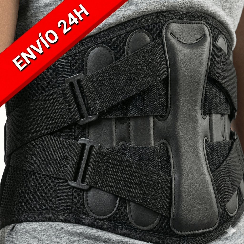 TEMU Banda Lumbar de y Descanso - Faja con Soportes Curvos Anatómicos para en Casa - Cinturón de Compresión para Caminar o Estar de Pie - Ideal para
