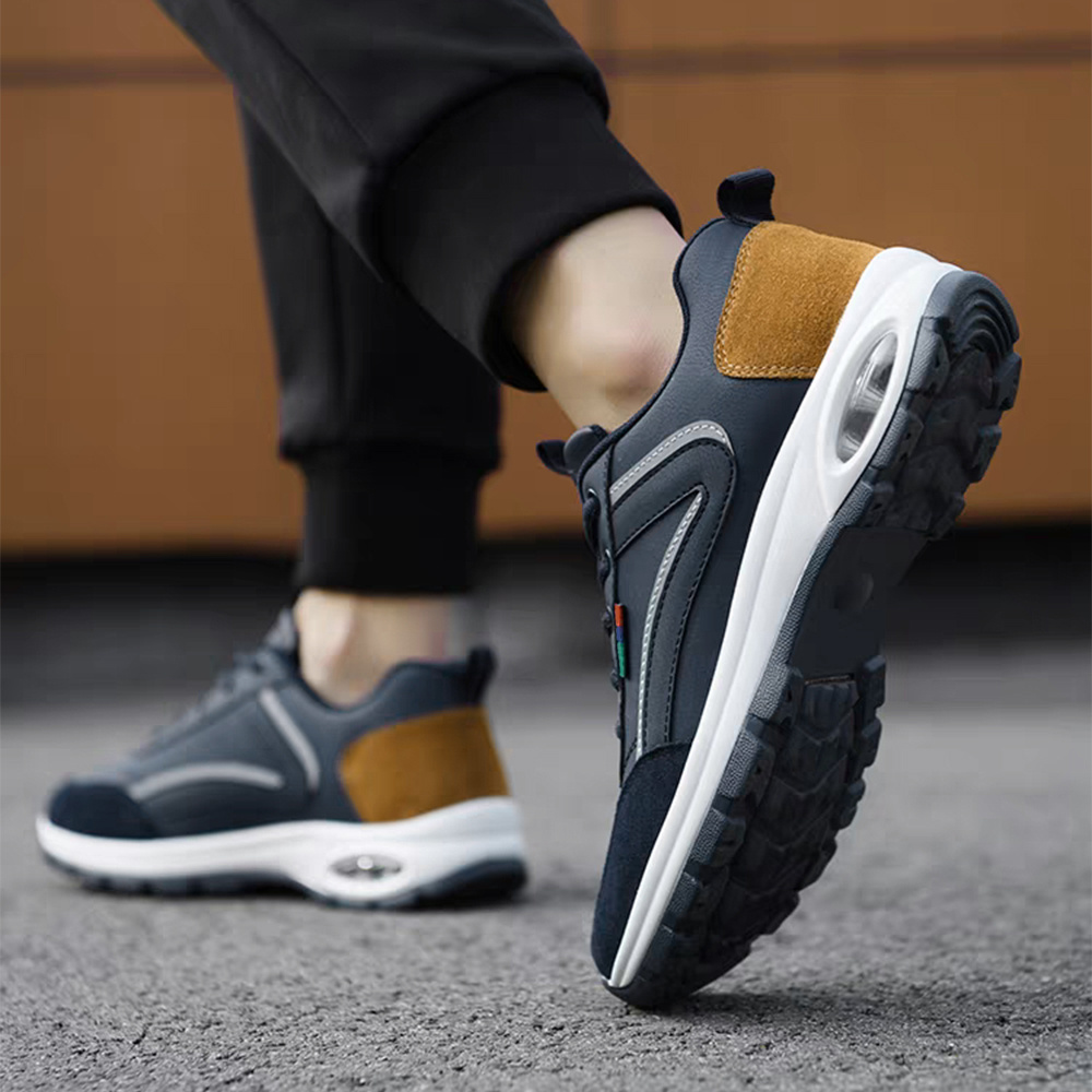 TEMU Trainers Men's Sports Shoes Running Shoes Breathable Running Shoes All Shoes Lightweight All Large Men's Shoes Thick Sole Non-slip Sports Shoes