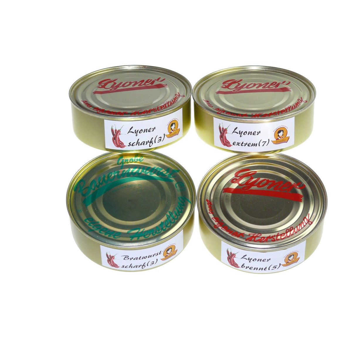 Chili Sausage In A Can - Lyoner (spicy) 5 X 200g