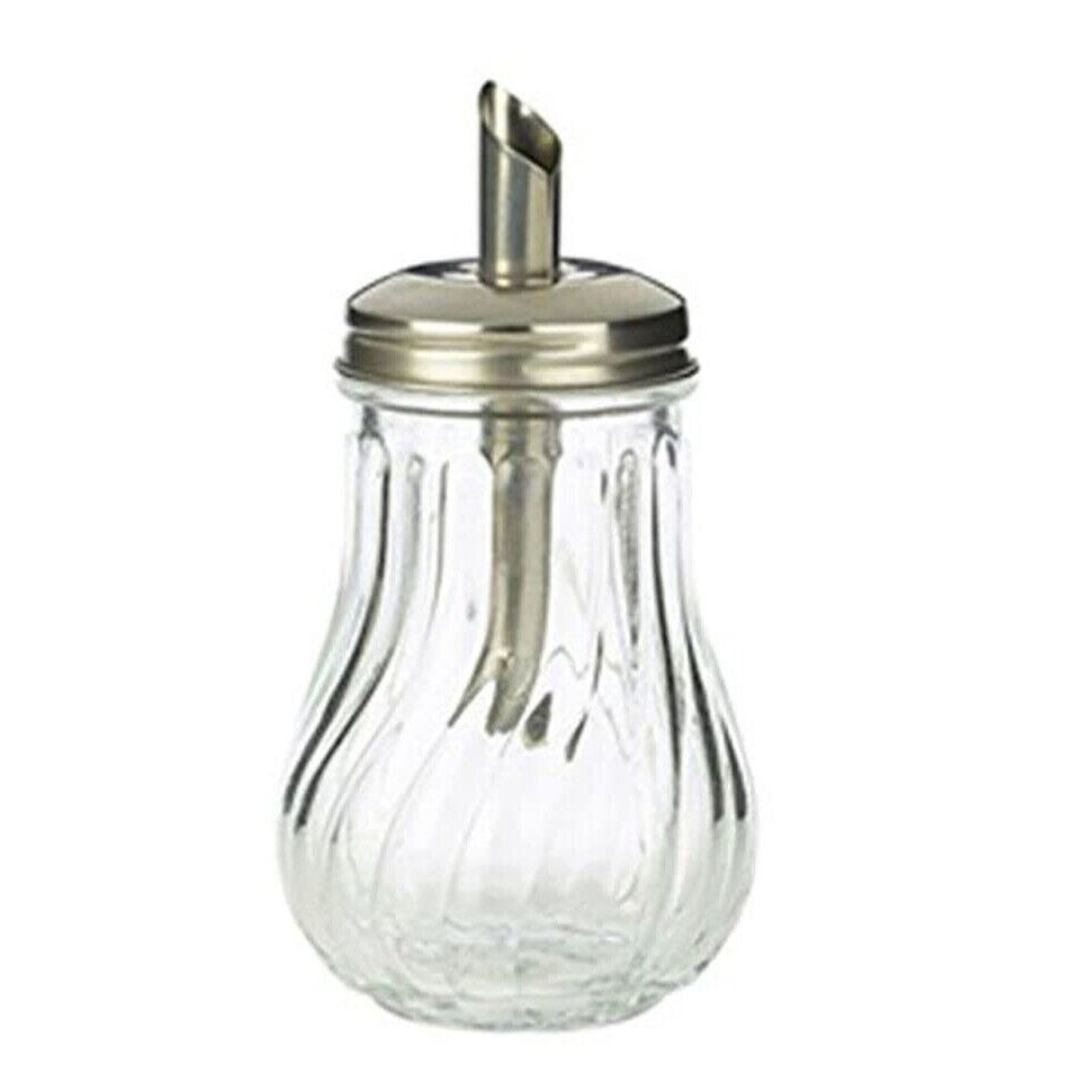 TEMU 200ml Glass Sugar Dispenser Pourer, Retro Style Restaurant Sugar Shaker Bowl