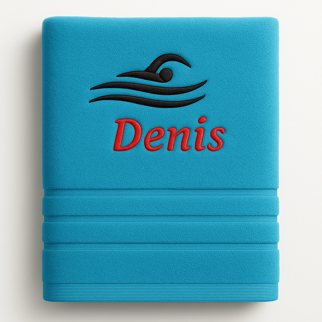 Personalized Bath Towel With Name Beautifully Embroidered Sports Name Hand Towel 100%hand Towel Sporty Personalized Custom Towel With Name