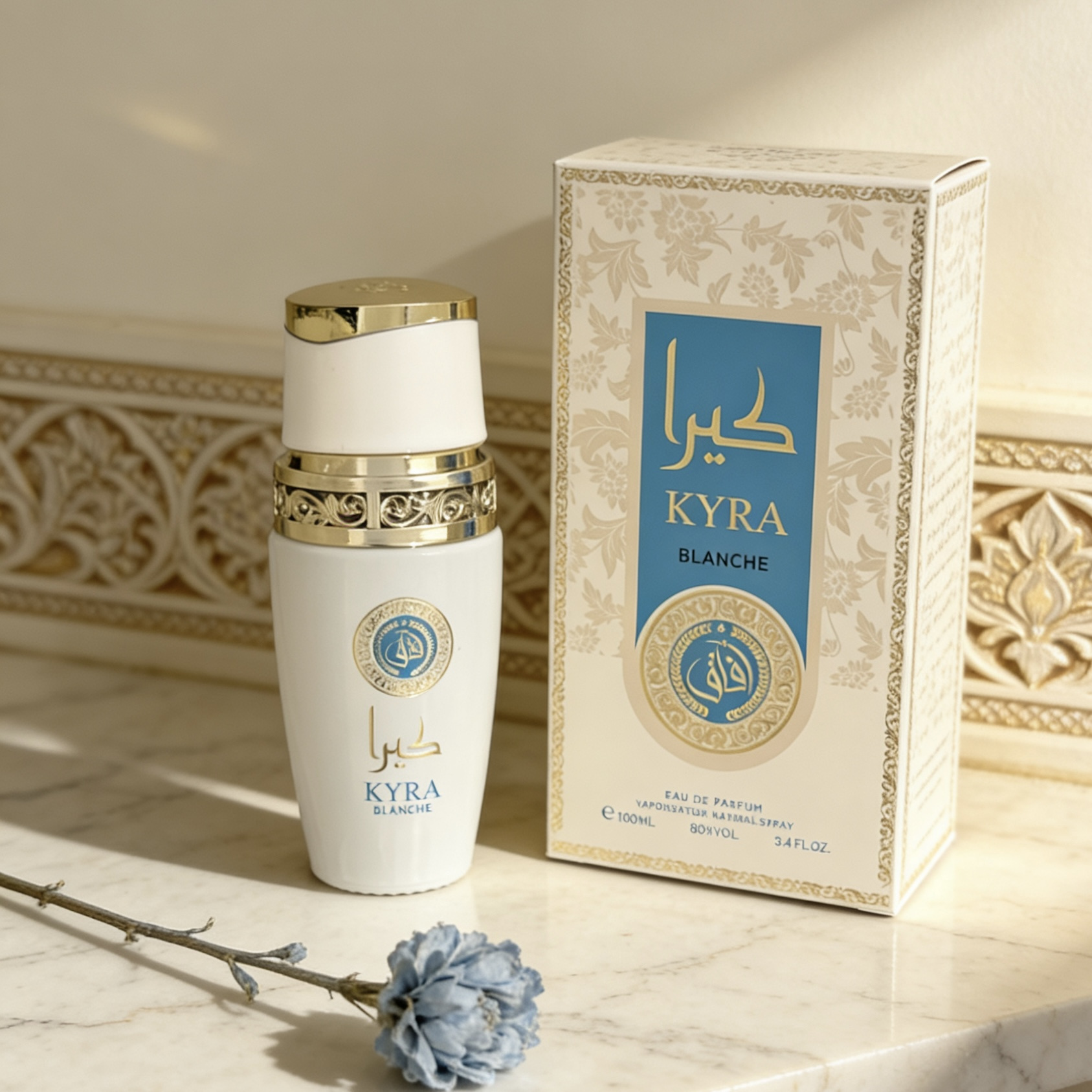 E-shop Kyra Blanche Eau de Parfum | Sauberer weißer blumiger & moschusartiger Duft | Für die minimalistische & elegante Frau | Für den & gepflegte