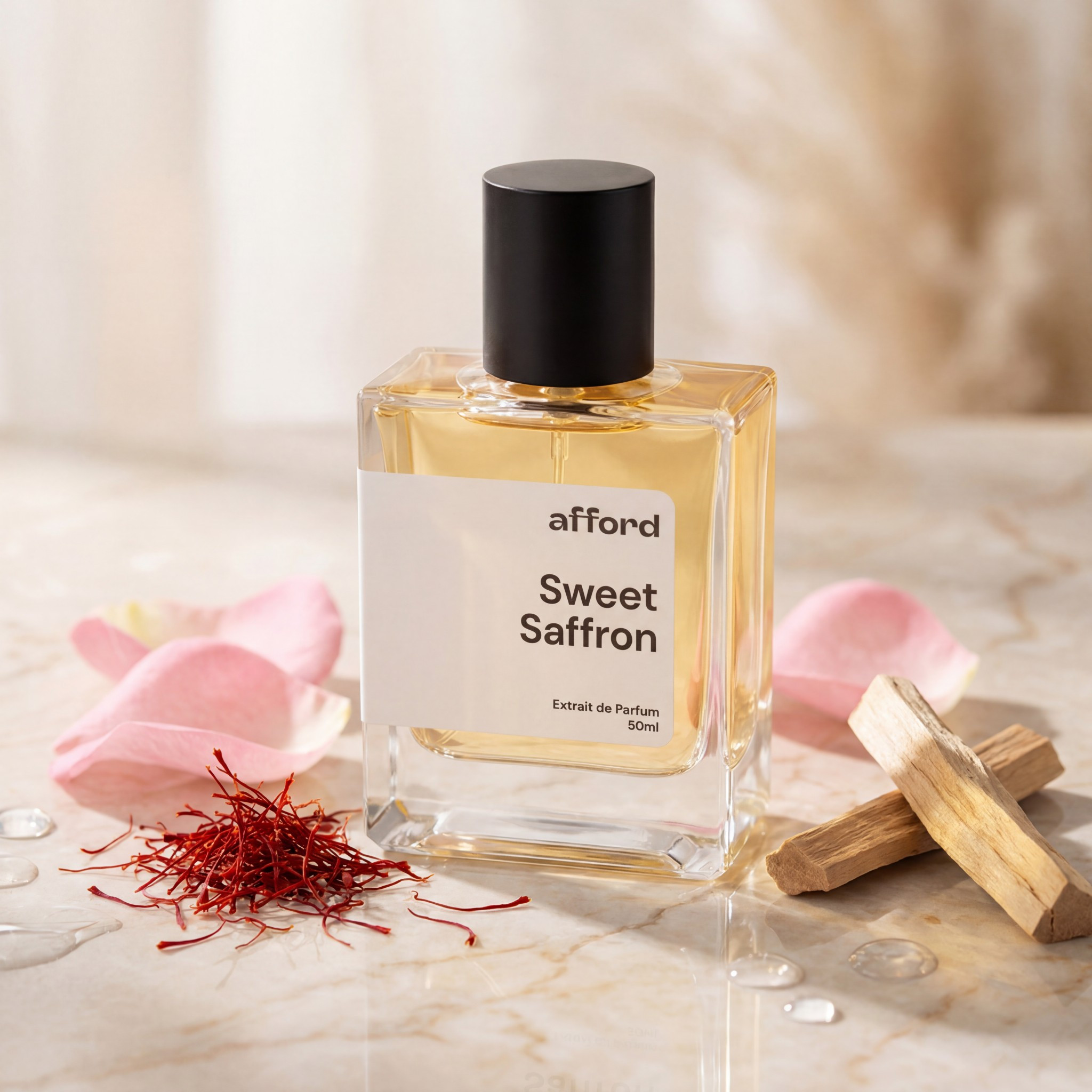 Image of The Of "" Maison "sweet Saffron" De Parfum - Long- Fragrance - 25% Oil Content For Her And For Him.