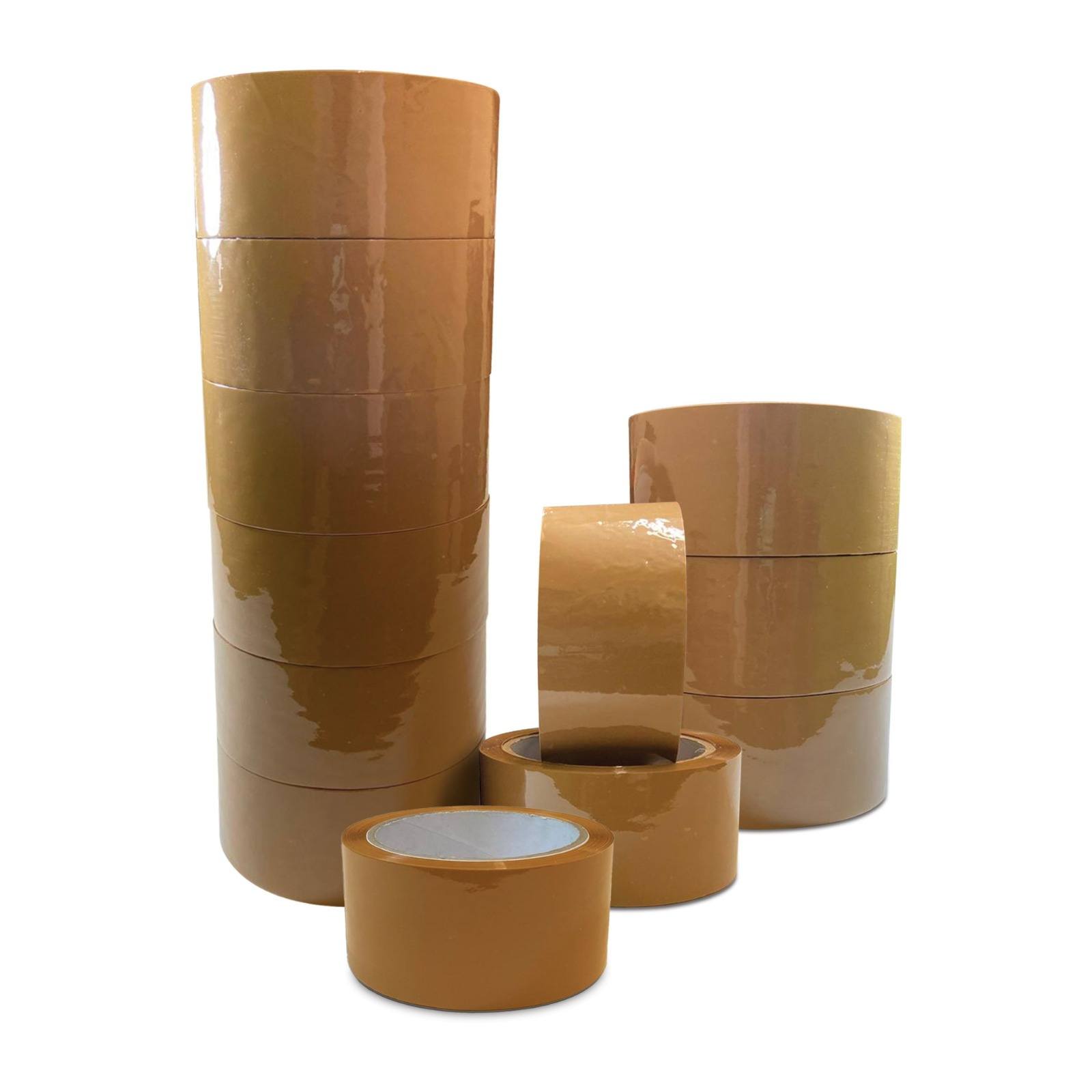 TEMU Brown Packaging Tape -12 Rolls 48mm X 66m Brown Packing Tape - Heavy Duty Brown Tape, Strong Brown Packing Tape For Packing Boxes, Safe Bonding