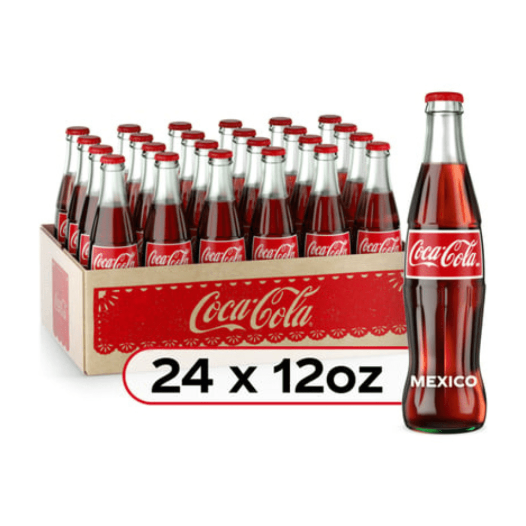 Coca-cola From Mexico – 24 X 355 Ml Glass Bottles (original From Mexico) – With Real Cane Sugar