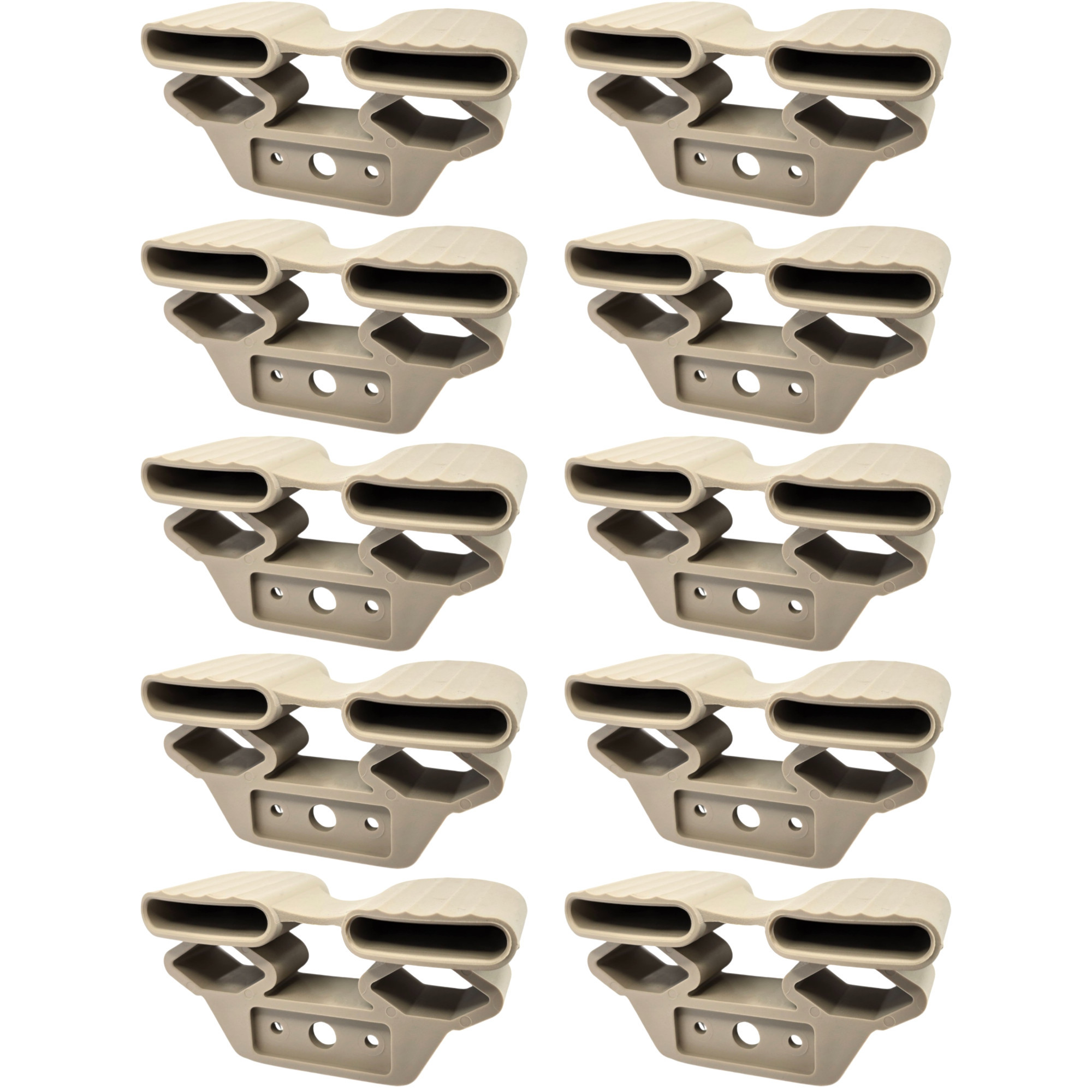 TEMU 10x Embout Support Latte Double Long 38 x 8 mm élastomère pour sommier Cadre Bois Embout lit Meuble Fixation vis Tenon, Beige cyclingcolors