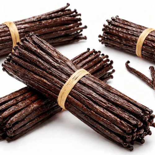 10 gousses de vanille premium • vanilles de qualité extra gourmet • gousse souple et charnue • idéal pâtisserie et cuisine • sachet refermable - conservation • prestige vanilla
