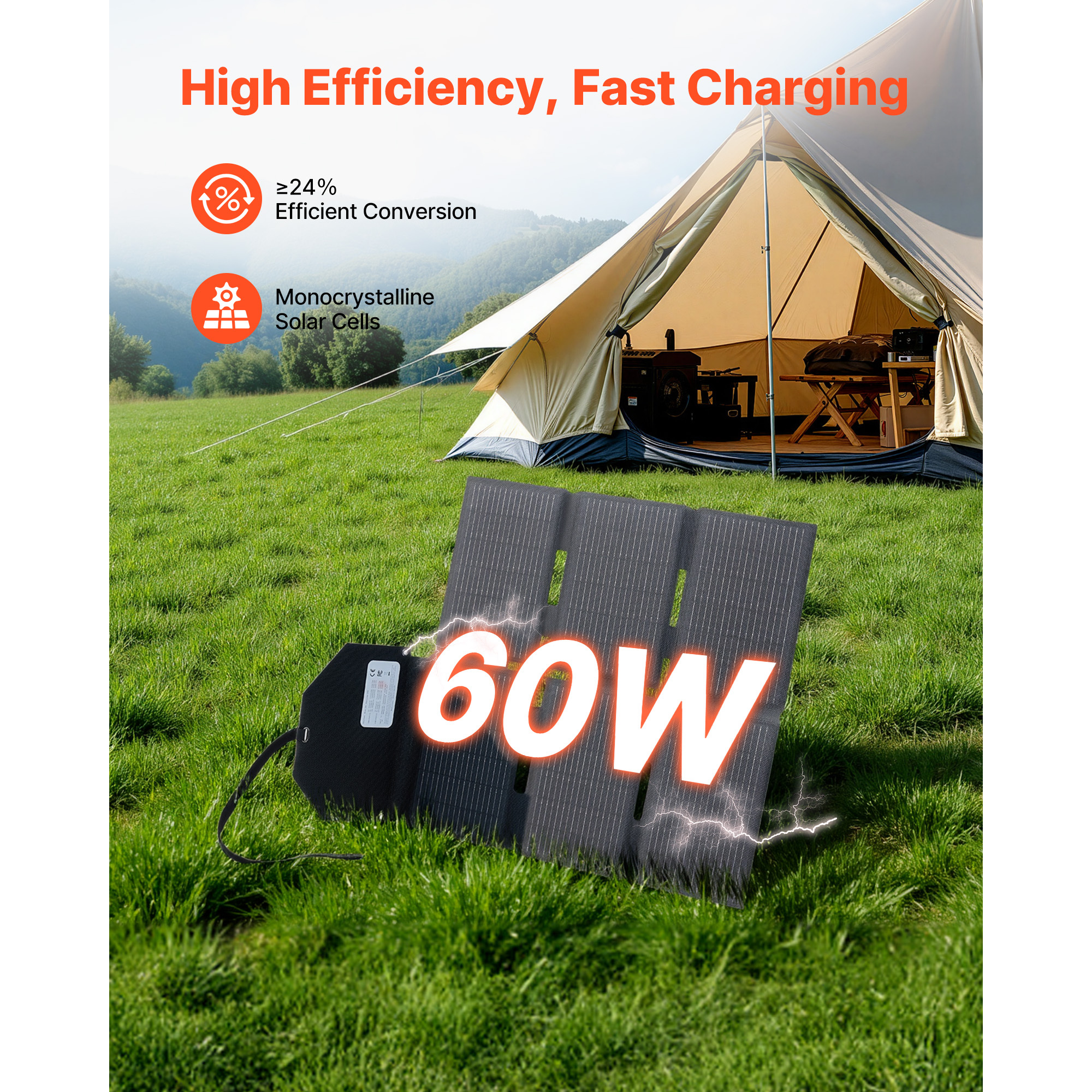 Компактна сонячна панель VEVOR