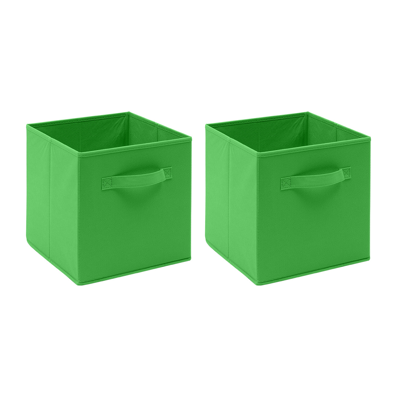 pack of 2 4 fabric   boxes foldable with handle non woven fabric collapsible storage box organizer basket bins for wardrobe clothes toys for bedroom living room