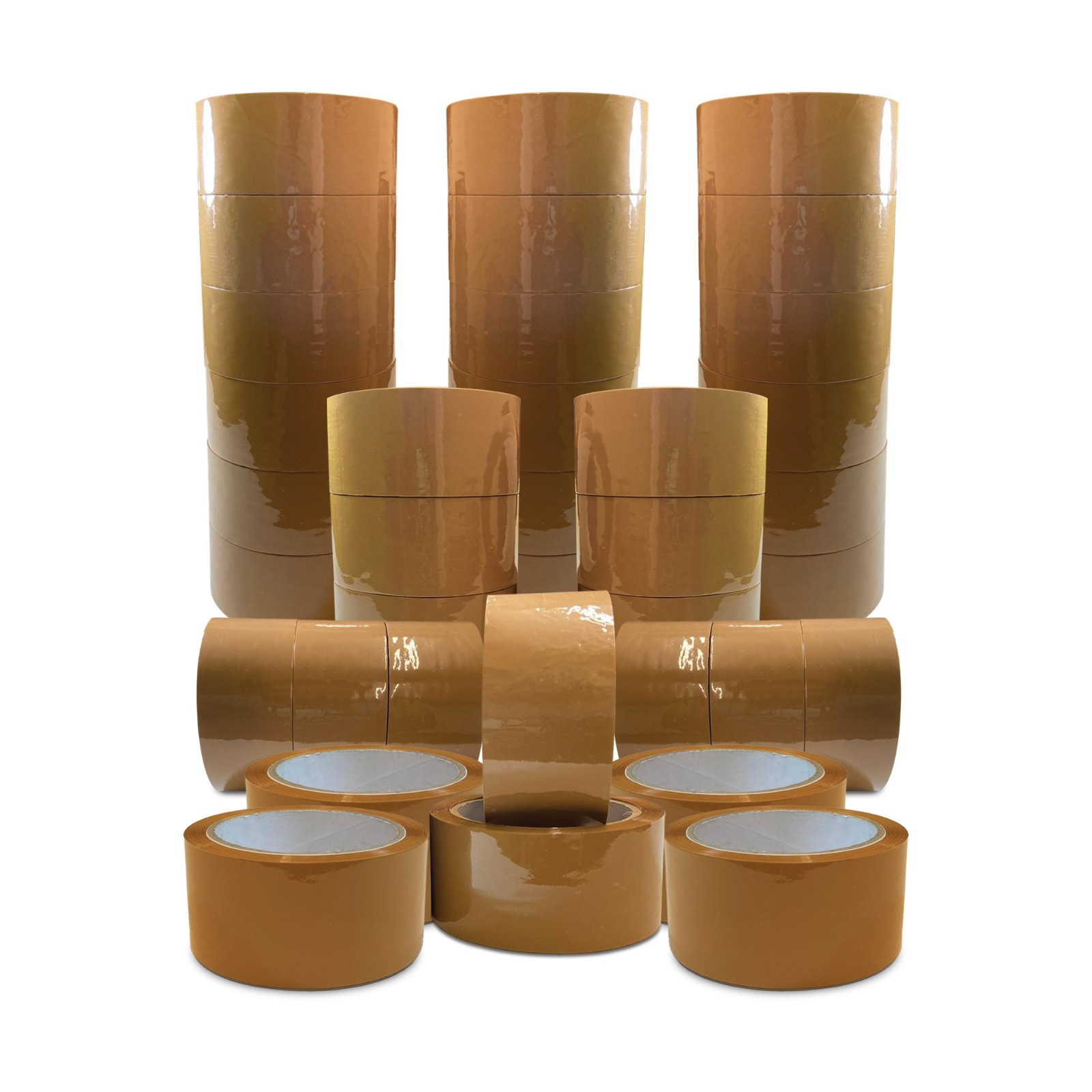 TEMU 36 Rolls Brown Packing Tape - Brown Packing Tape 48mm X 66m- Heavy Duty Brown Tape, Strong Brown Packing Tape For Packing Boxes, Safe Bonding
