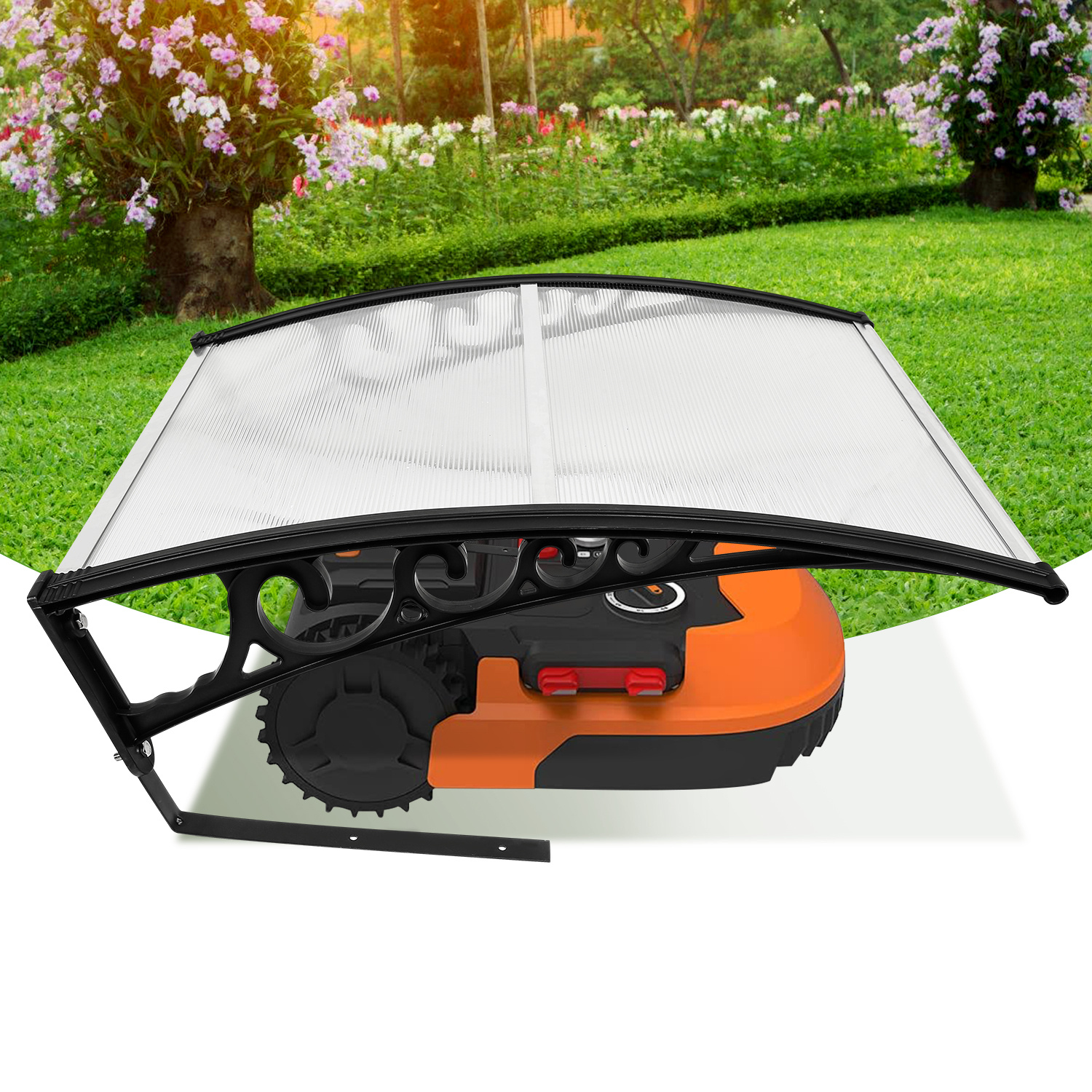 TEMU Robot Lawn Mower 106 X 87 X 50 Cm Roof Canopy For Robot Lawn Mower Garage, Robot Lawn Mower Carport, Uv Protection Robot Lawn Mower Accessories