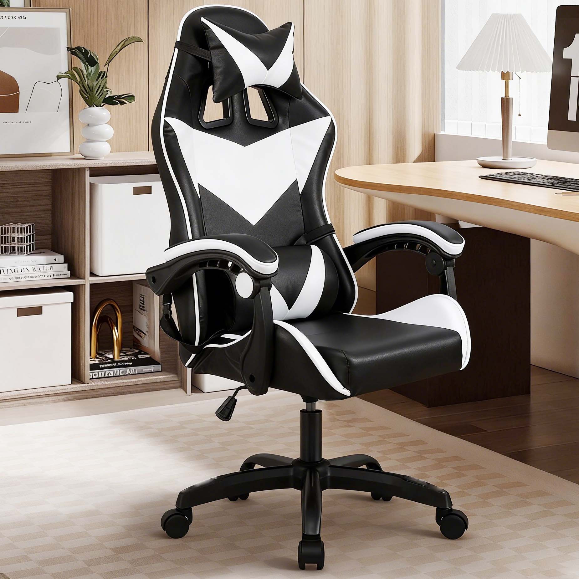 Ergonomic Gaming Chair, Adjustable Height and Lumbar Support