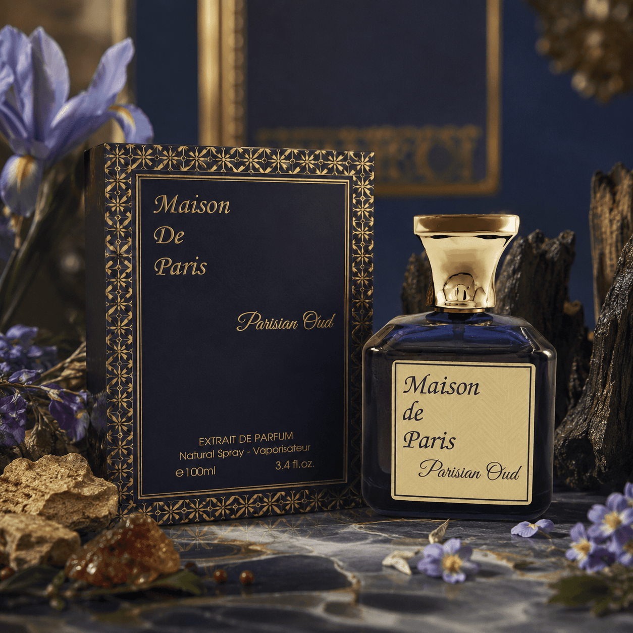 TEMU House Of Paris – Eau De Parfum Unisex 100 Ml | Oriental Fragrance | Rose, Oud, Spices, Leather & Amber | Sophisticated Unisex Scent For Day &