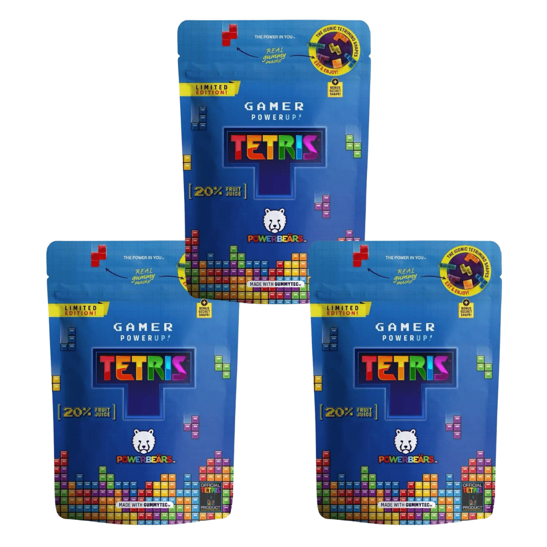 Power Bears Fruit Gummies | Gamer Powerup Snack | 125g Package