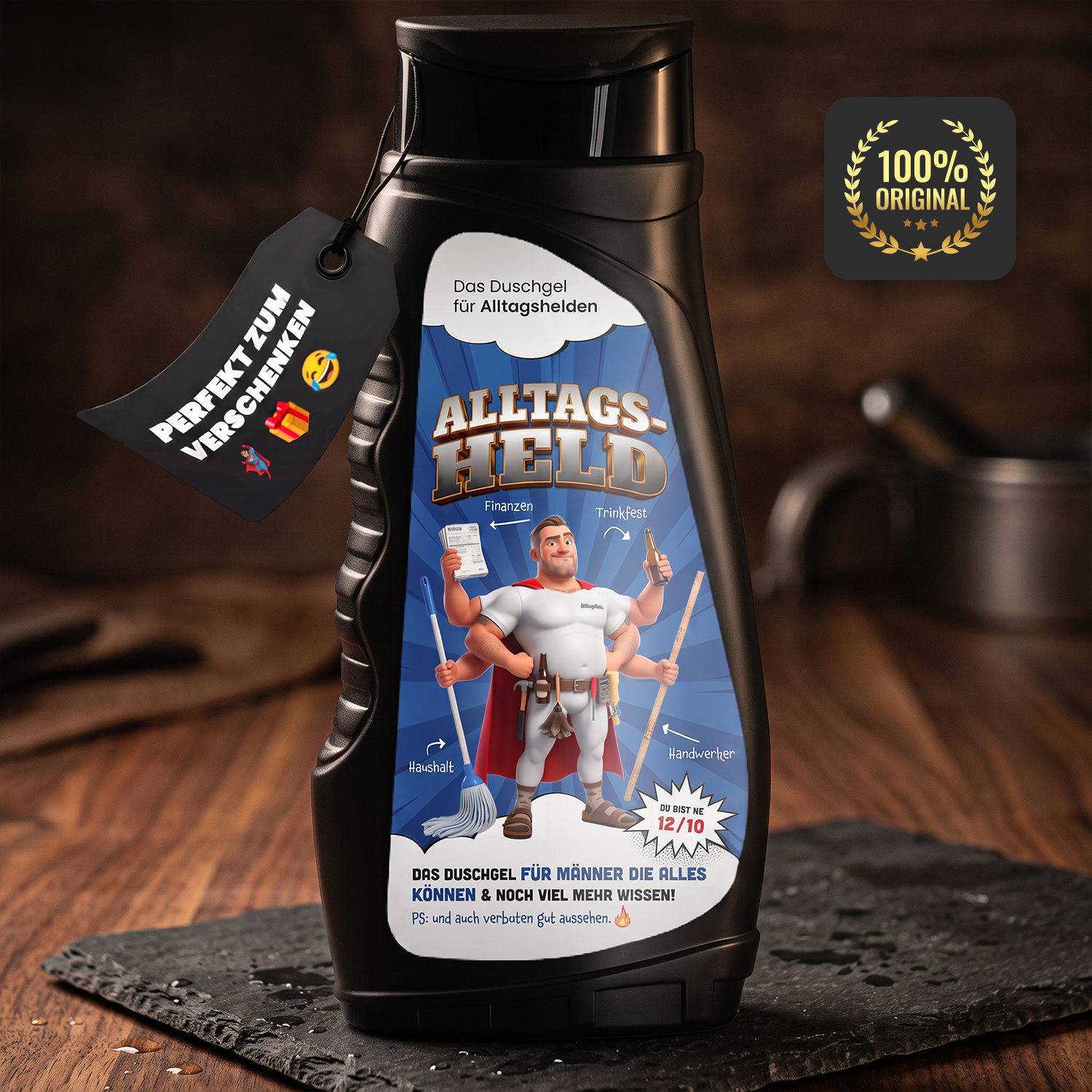 Image of Shower Gel For Men – Funny Men's Shower Gel & Shampoo 2-in-1 | Gift Idea For Birthday, , Father's Day | Humorous Men's Shampoo