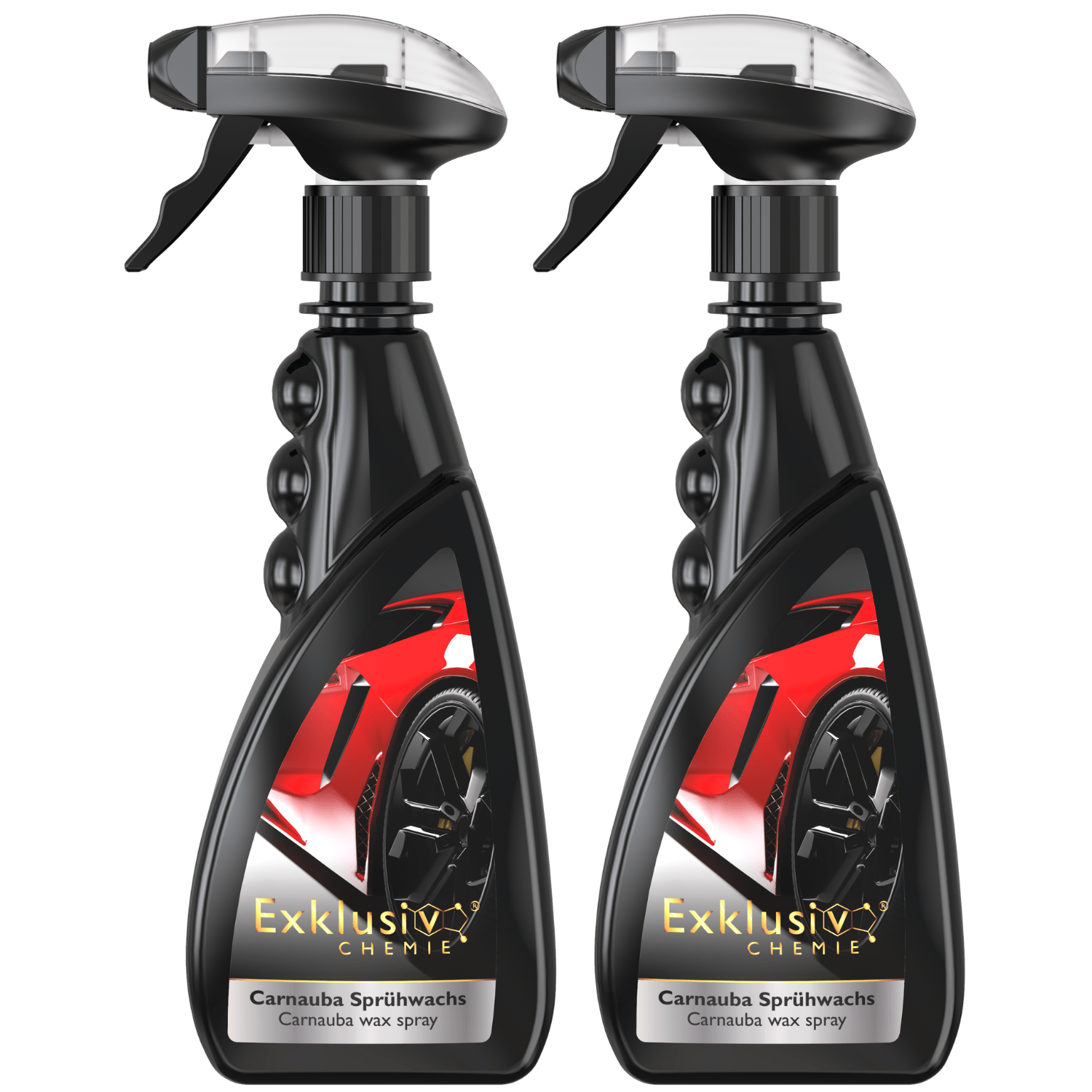 Image of 2x Carnauba Spray Wax | Car Polish For Gloss And Protection | High-gloss Polish | Car Wax Sealing | Ceramic Car Sealing | 500 Ml