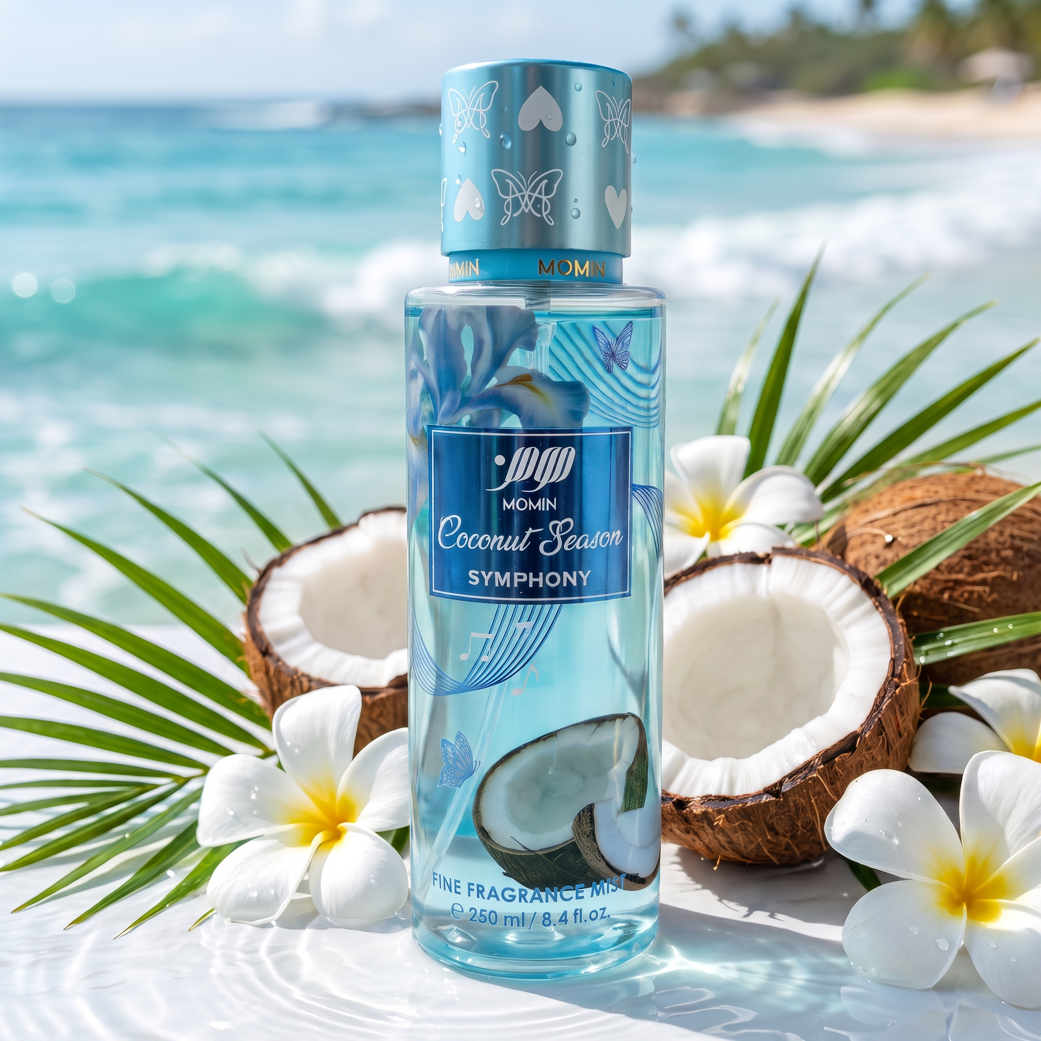 Image of Mist Escape Coco Momin - Coconut Season 250ml - Body And Hair Perfume With Coconut, White Flowers And Tropical Freshness
