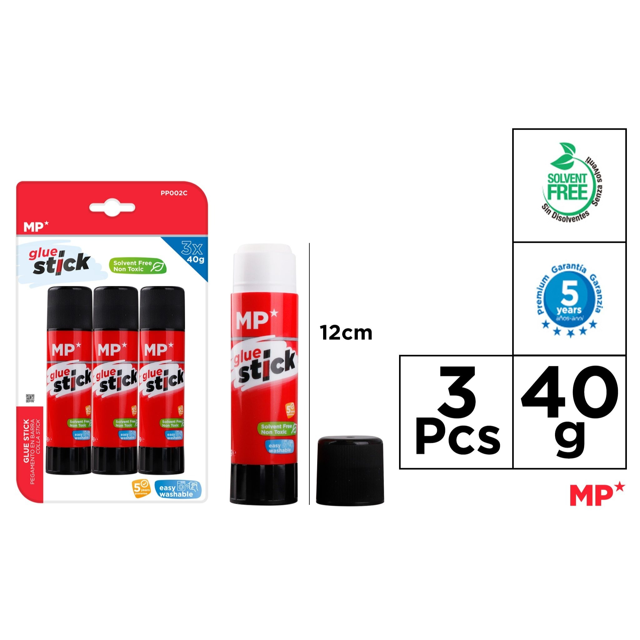 TEMU Mp Colla Stick 40g 3pcs