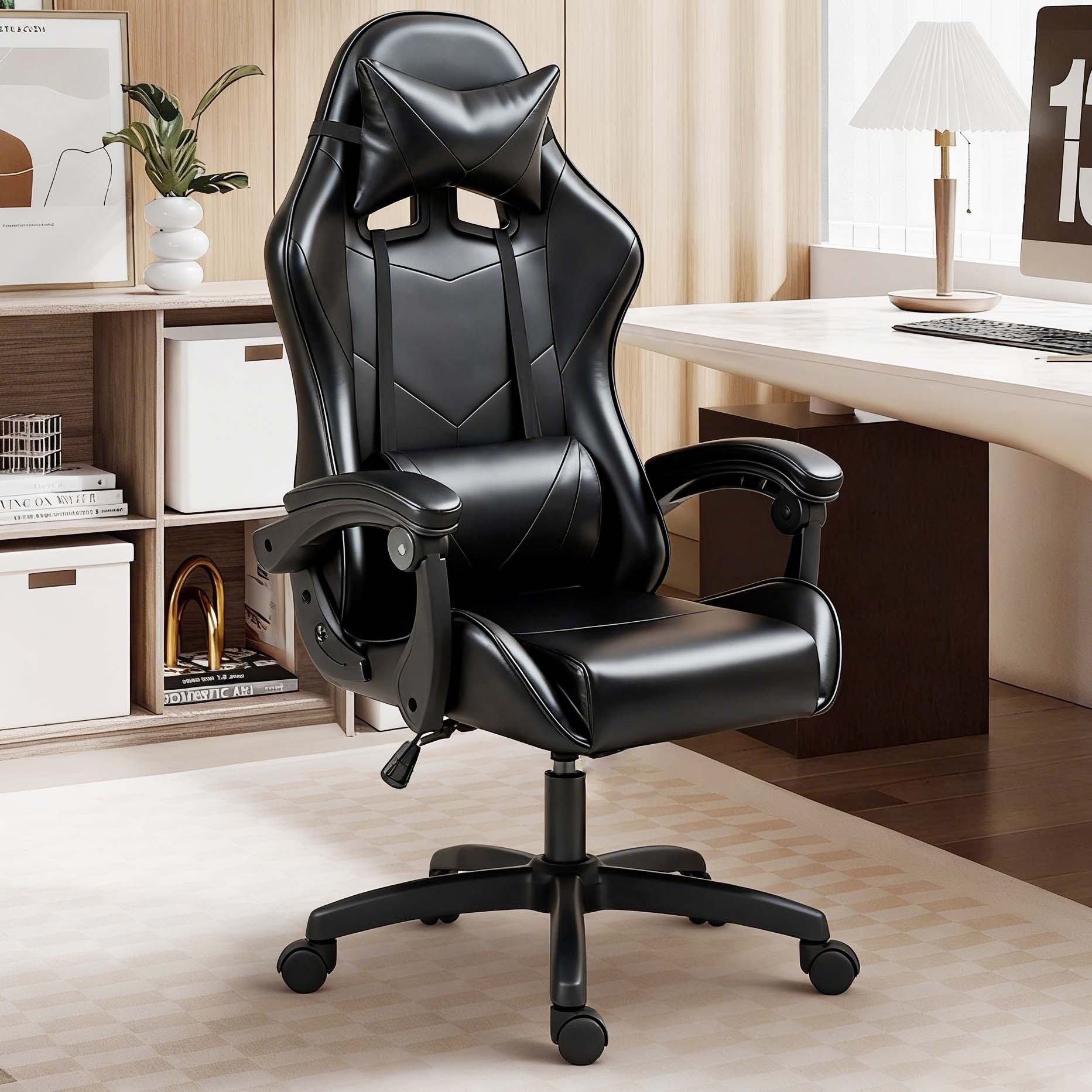 Ergonomic Gaming Chair, Adjustable Height and Lumbar Support