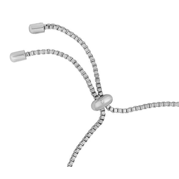 Women's Elegant Adjustable Slider Bracelet with Sparkling Stone Accents