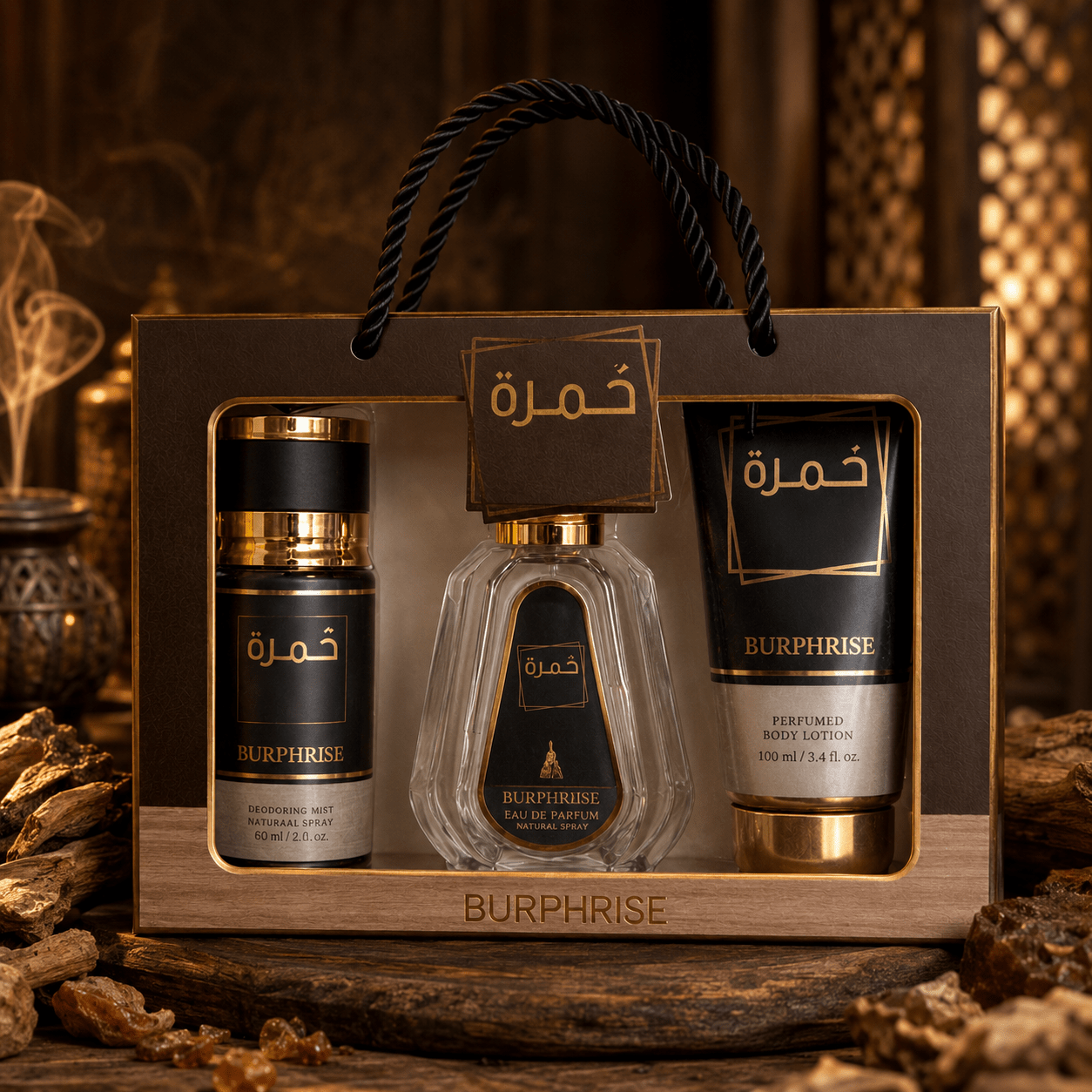 TEMU 3 PIÈCES - EAU DE PARFUM 50ML + LOTION 88ML + 88G - PARFUM LUXUEUX