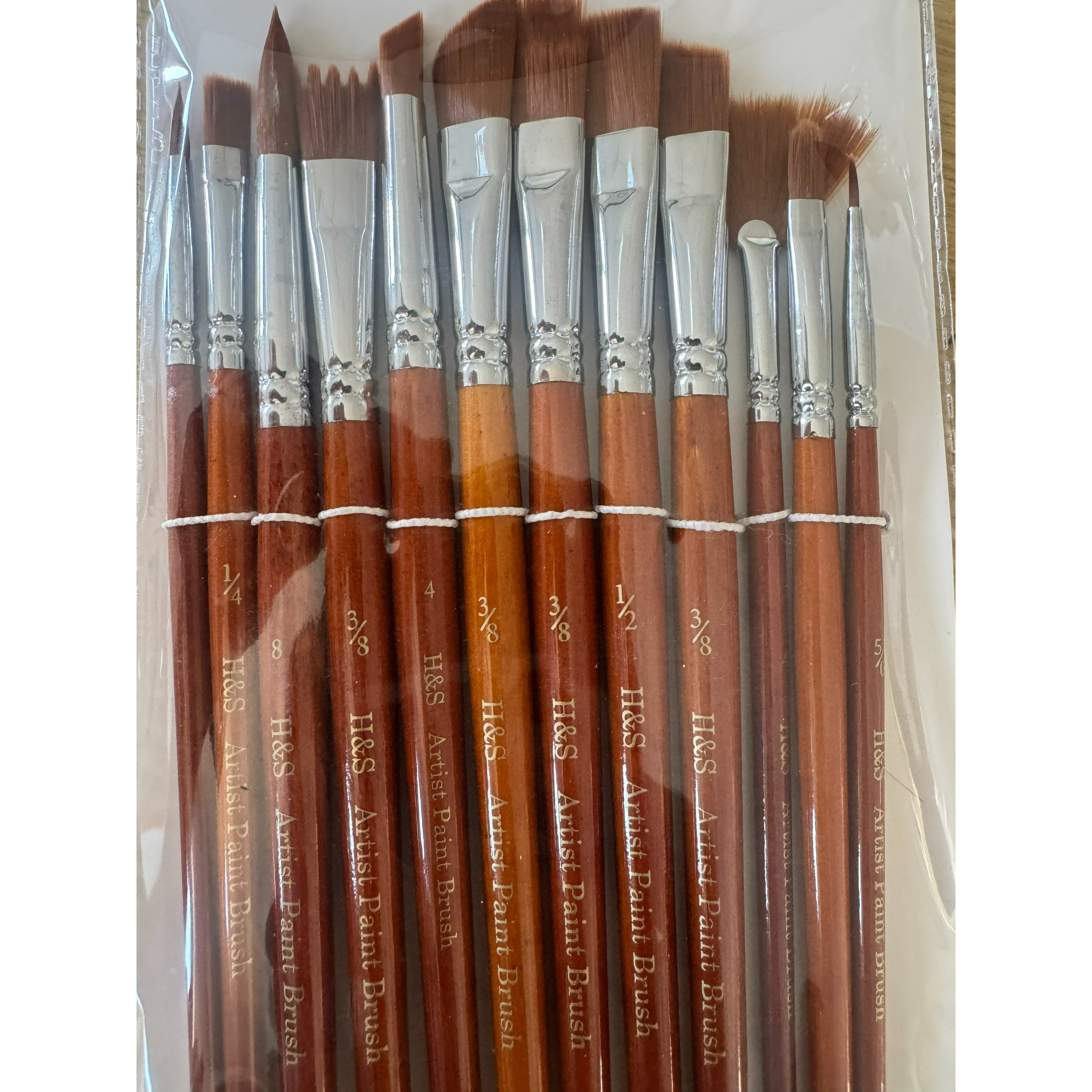 12pcs Multifunctional Nylon Brush Set for Artists