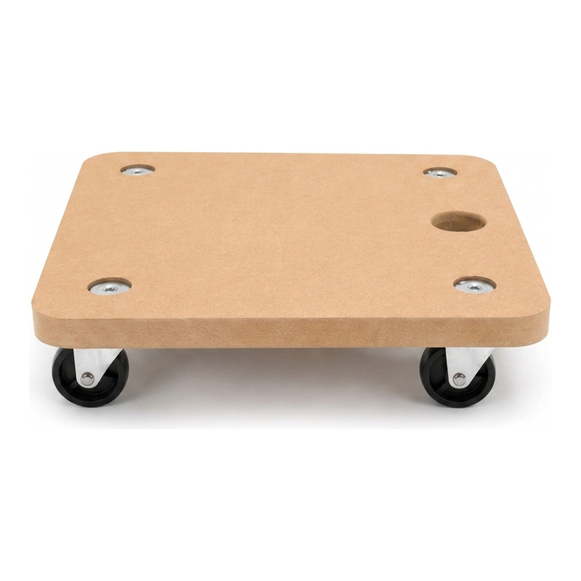 TEMU Soporte Cuadrado con Ruedas para Macetas 30x30 cm, Plataforma Móvil de Madera Resistente para Tiestos Pesados de Interior y Exterior, Base