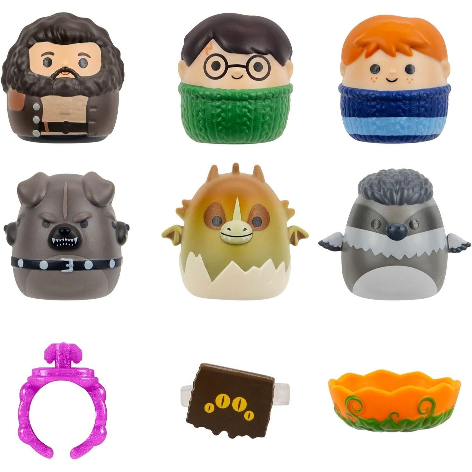 Squish-a-Longs Mini Squish Figures 6-Pack with Accessories