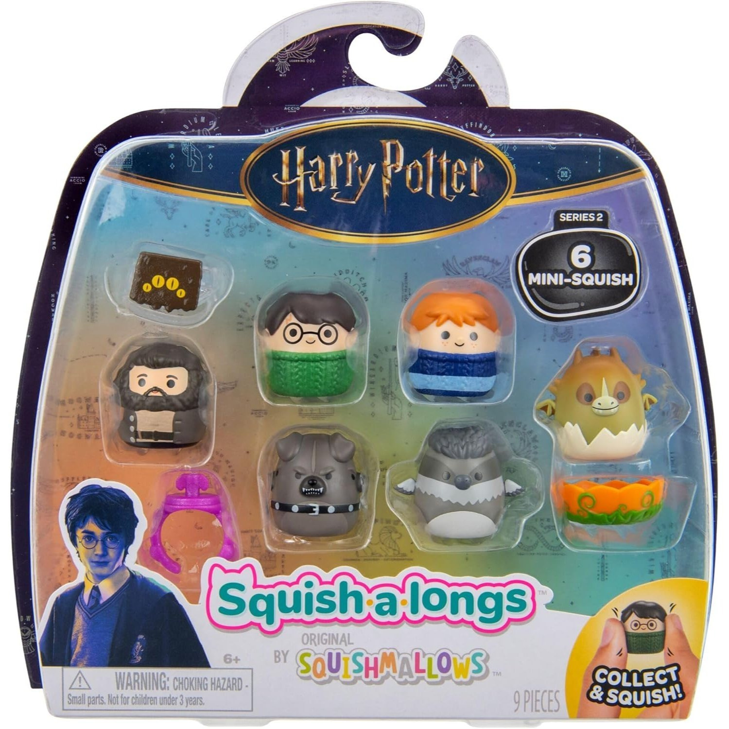 Squish-a-Longs Mini Squish Figures 6-Pack with Accessories